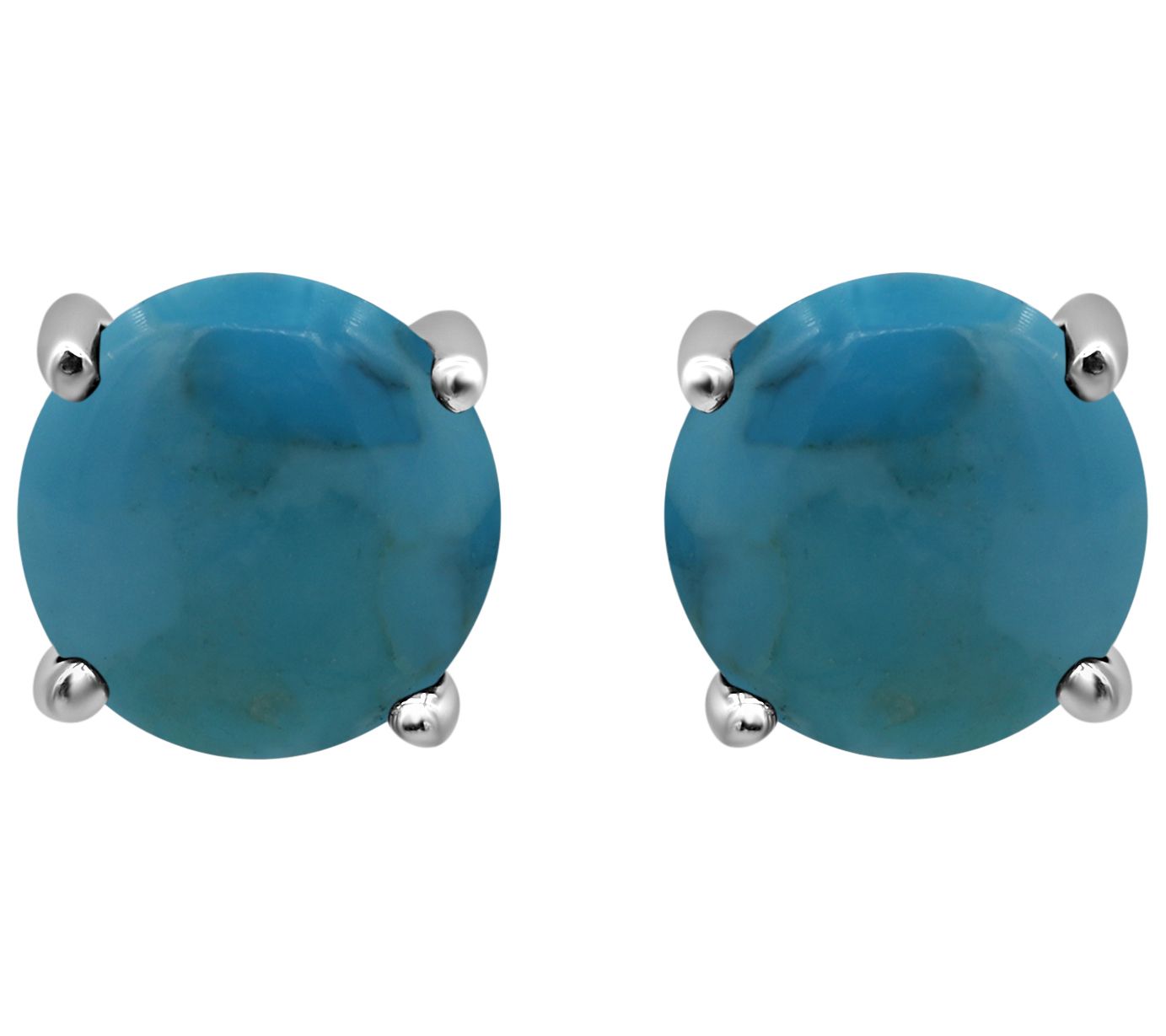 Affinity Gems Set of 5 Round Gemstone Stud Earrings, Sterling