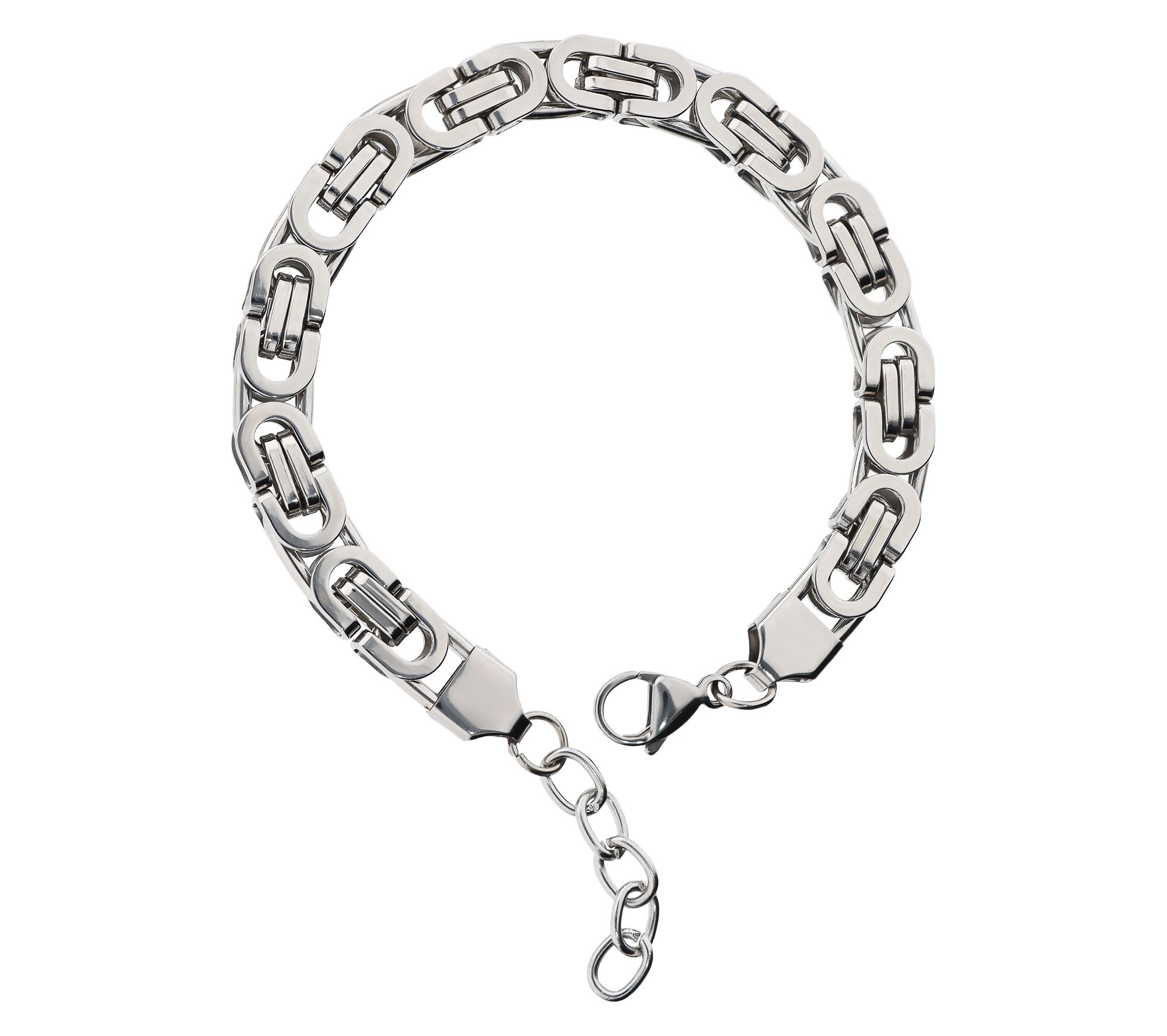 Steel By Design Men's Bold Byzantine Link Bracelet