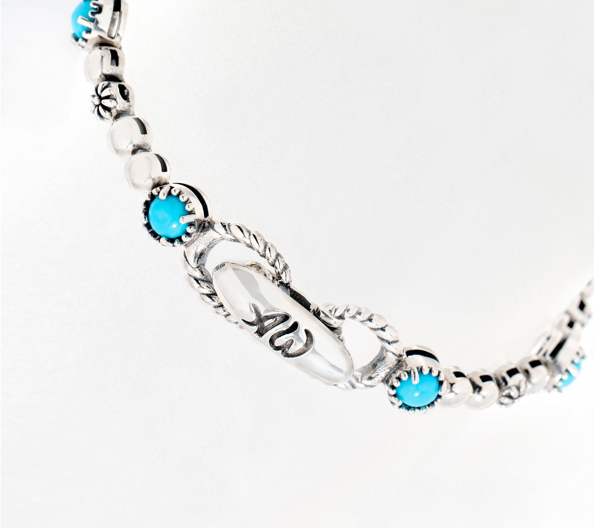 American West Sterling Silver Desert Flower Tennis Bracelet