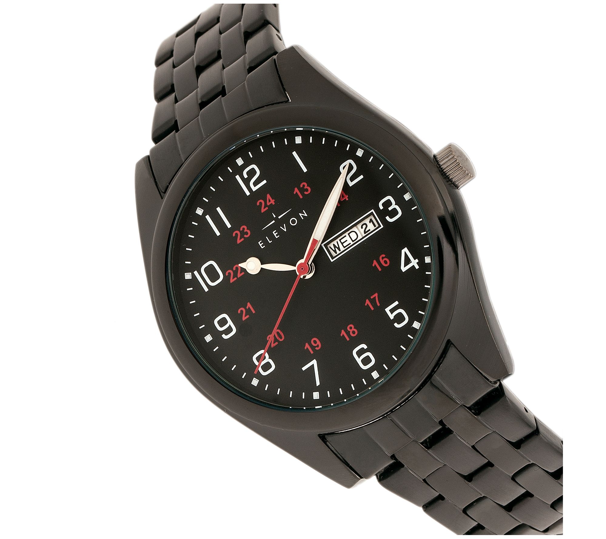 Elevon Men's Gann Black Dial Bracelet Watch