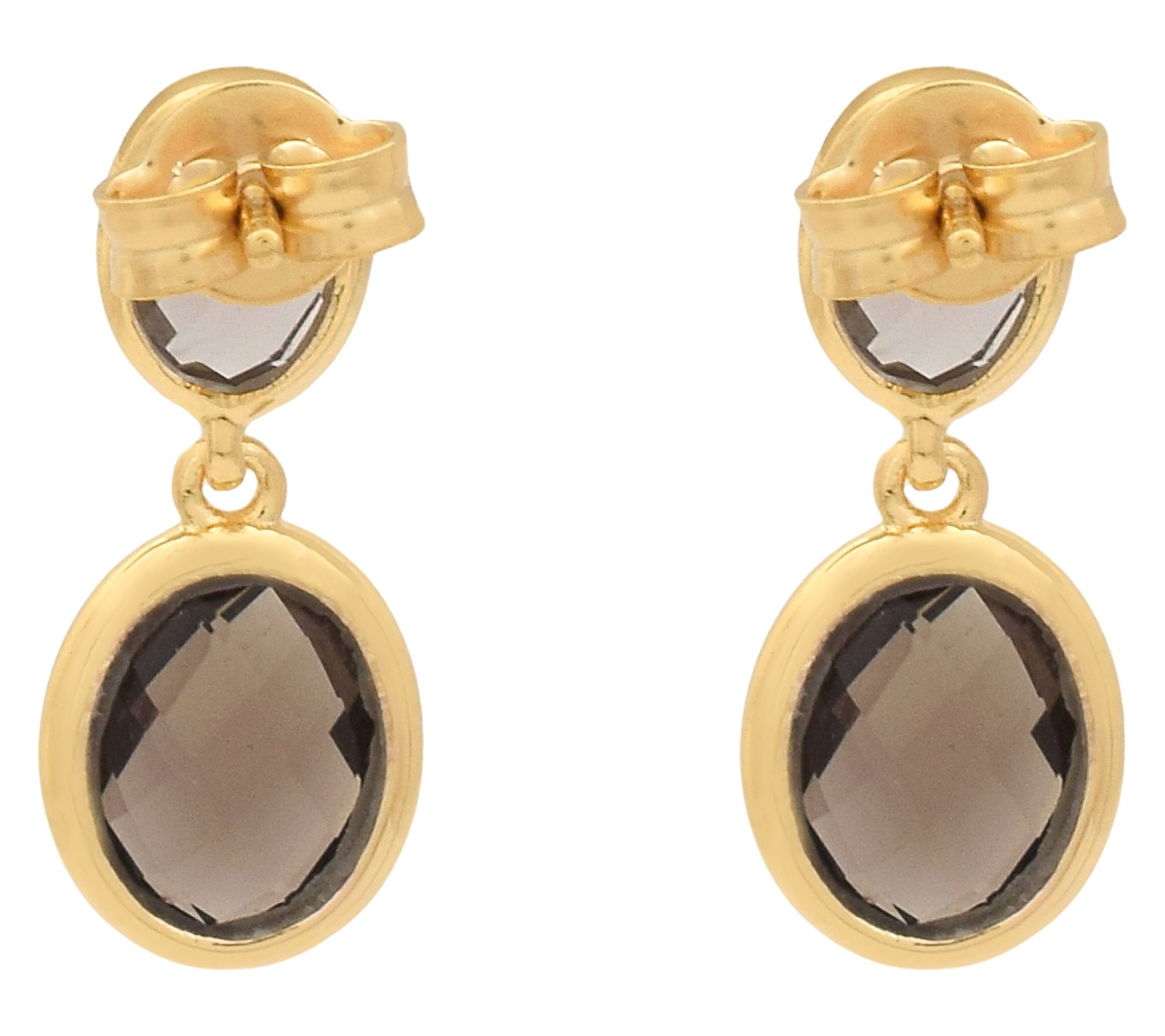 Affinity Gems Quartz Dangle Earrings, 14K GoldPlated