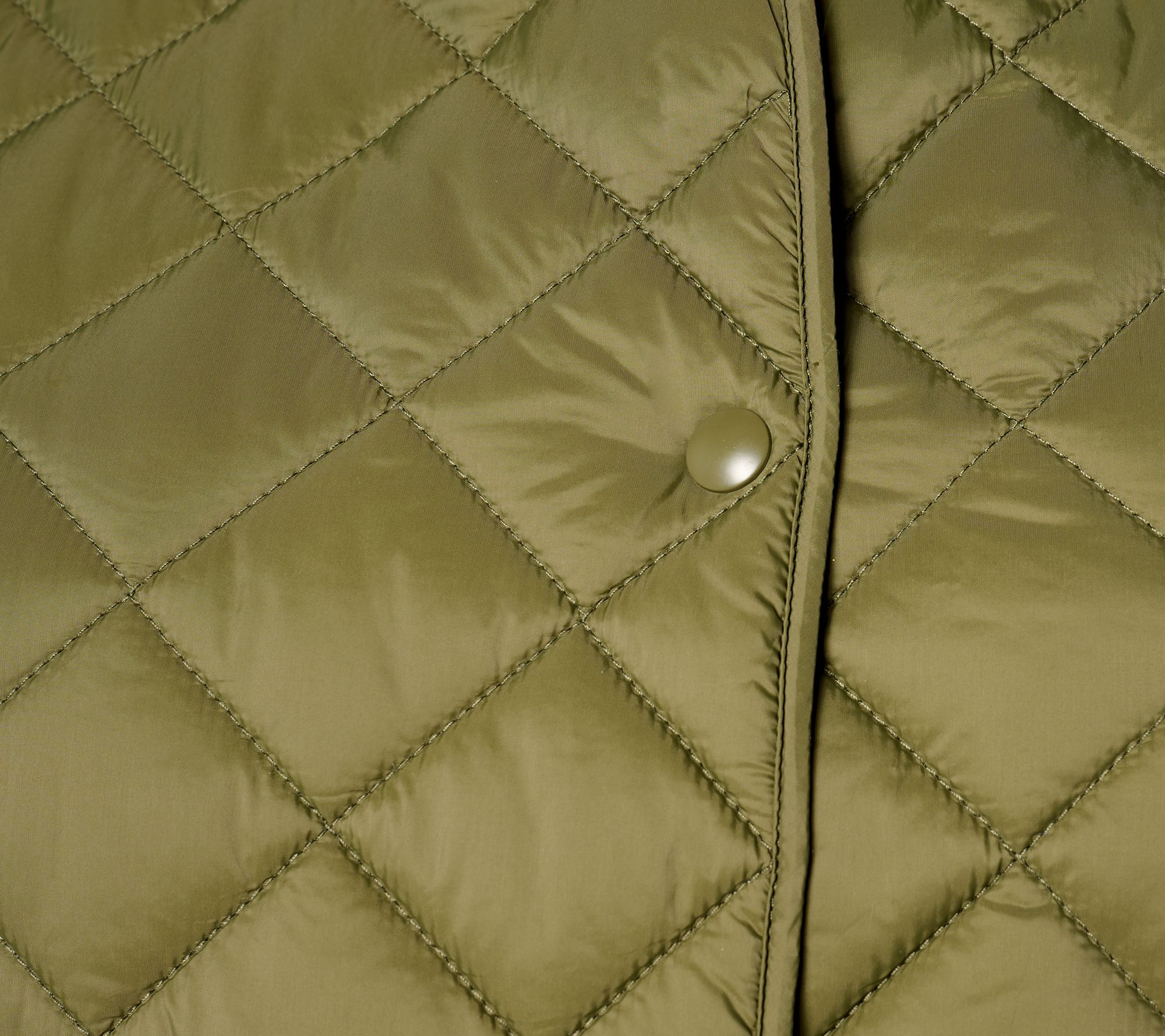 Joan Rivers Quilted 3/4-Sleeve Button Back Detailed Jacket