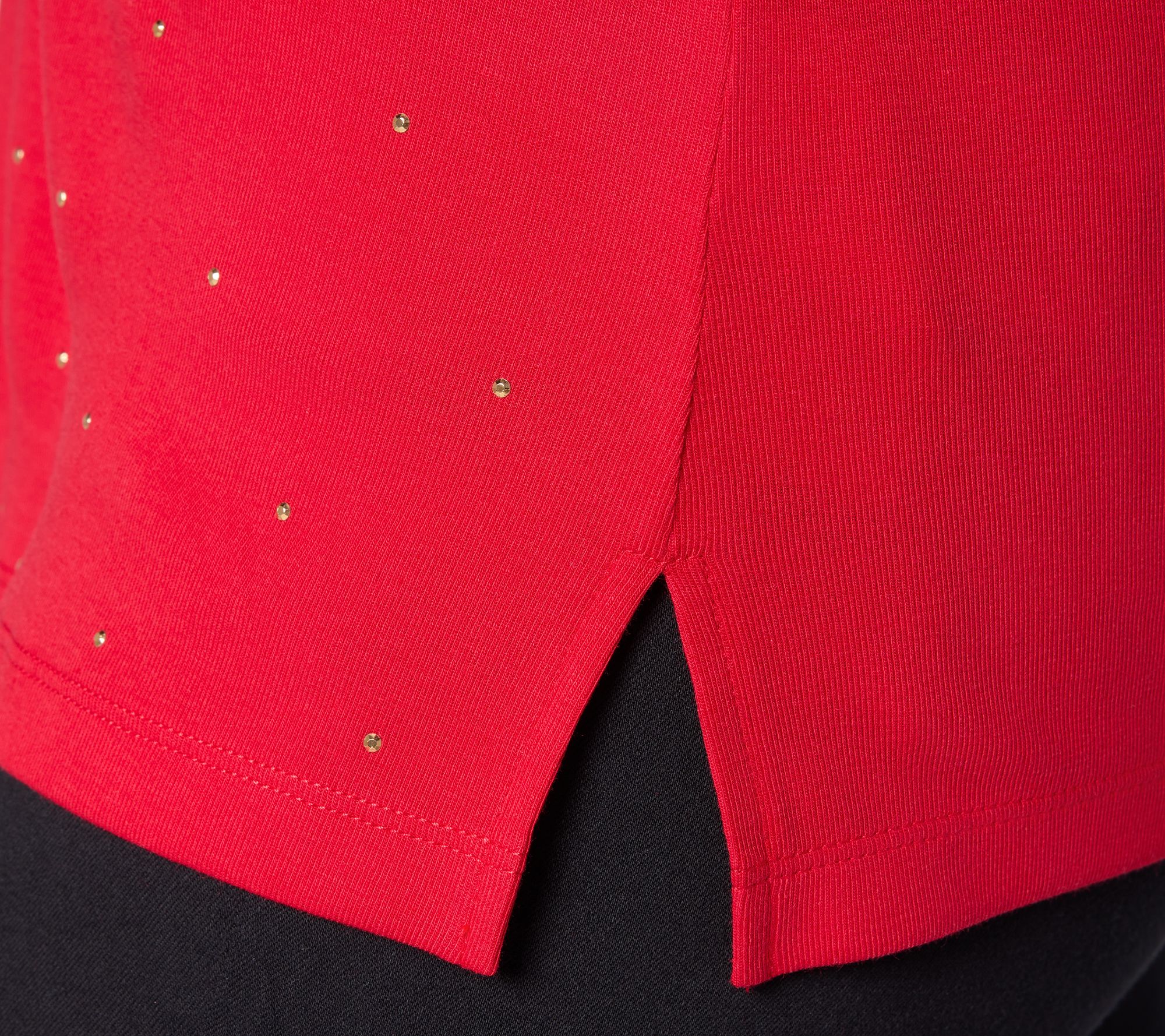 Jingle Belles by Kim Gravel TripleLuxe Knit Golden Girls Sparkle Top