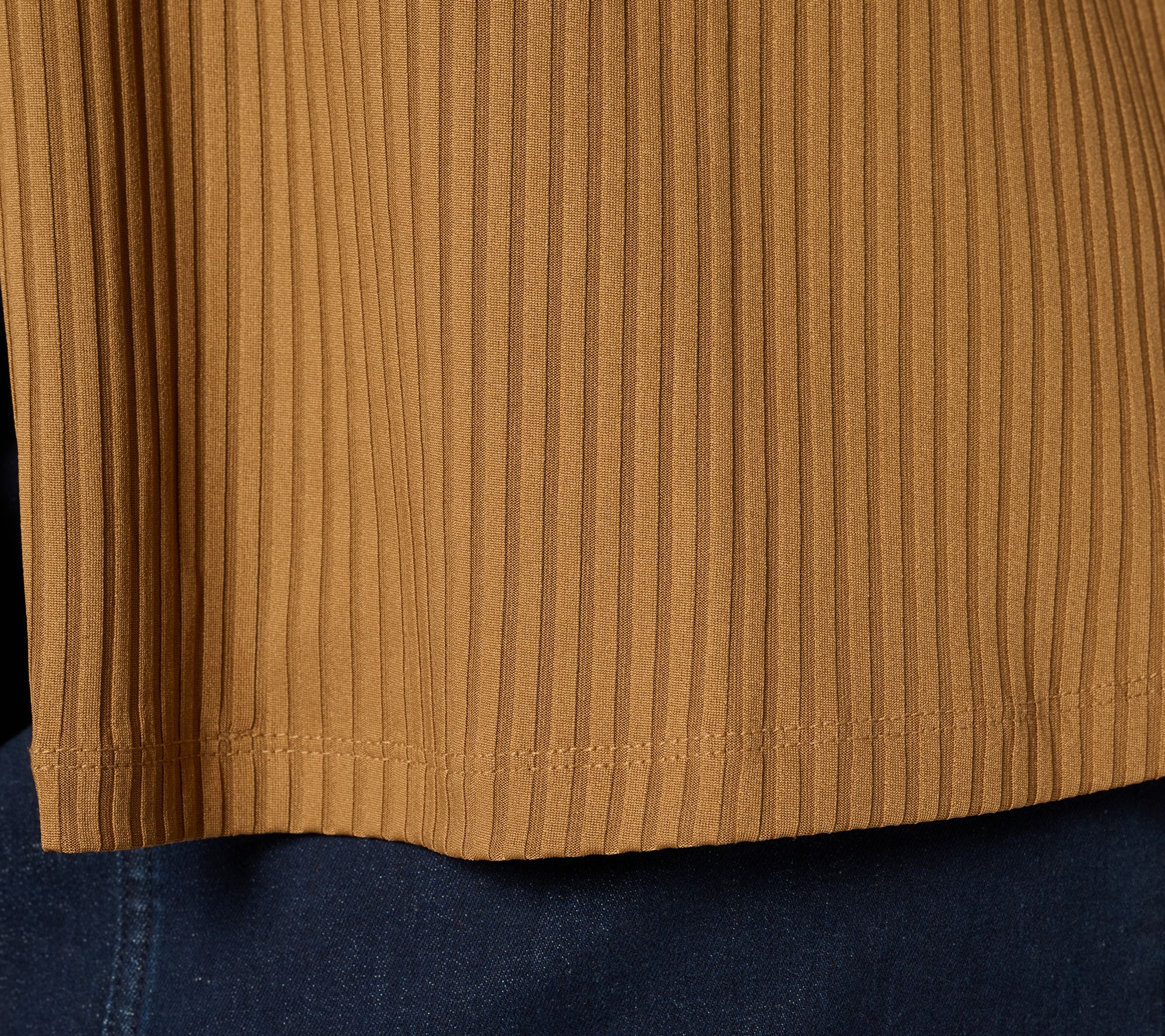 Susan Graver Regular Ribbed Liquid Knit Cardigan with Pockets