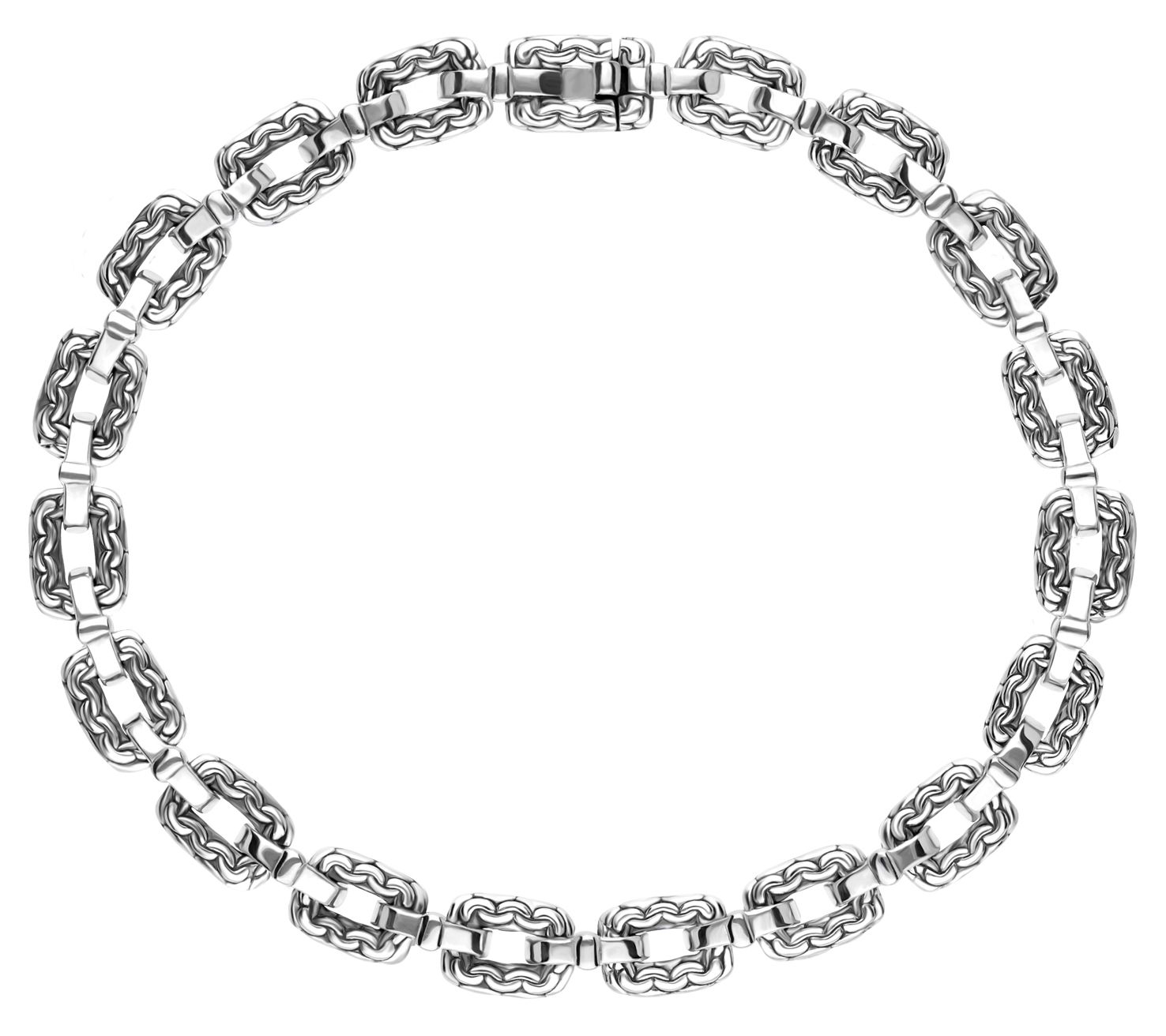 Tiffany Kay Sterling Silver Purl Knit Mini Link Bracelet