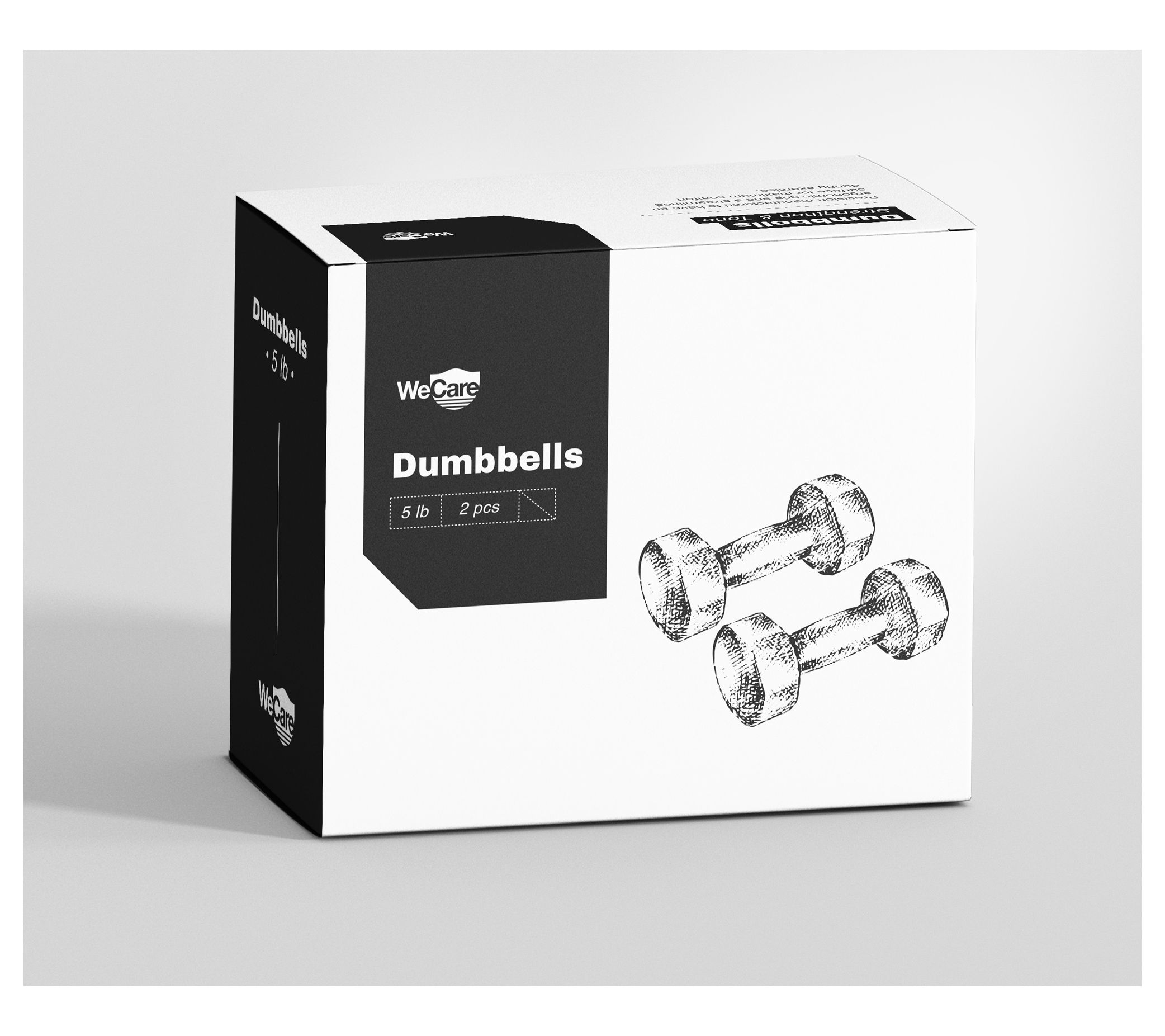WeCare Dumbbells 5lbs Set of 2