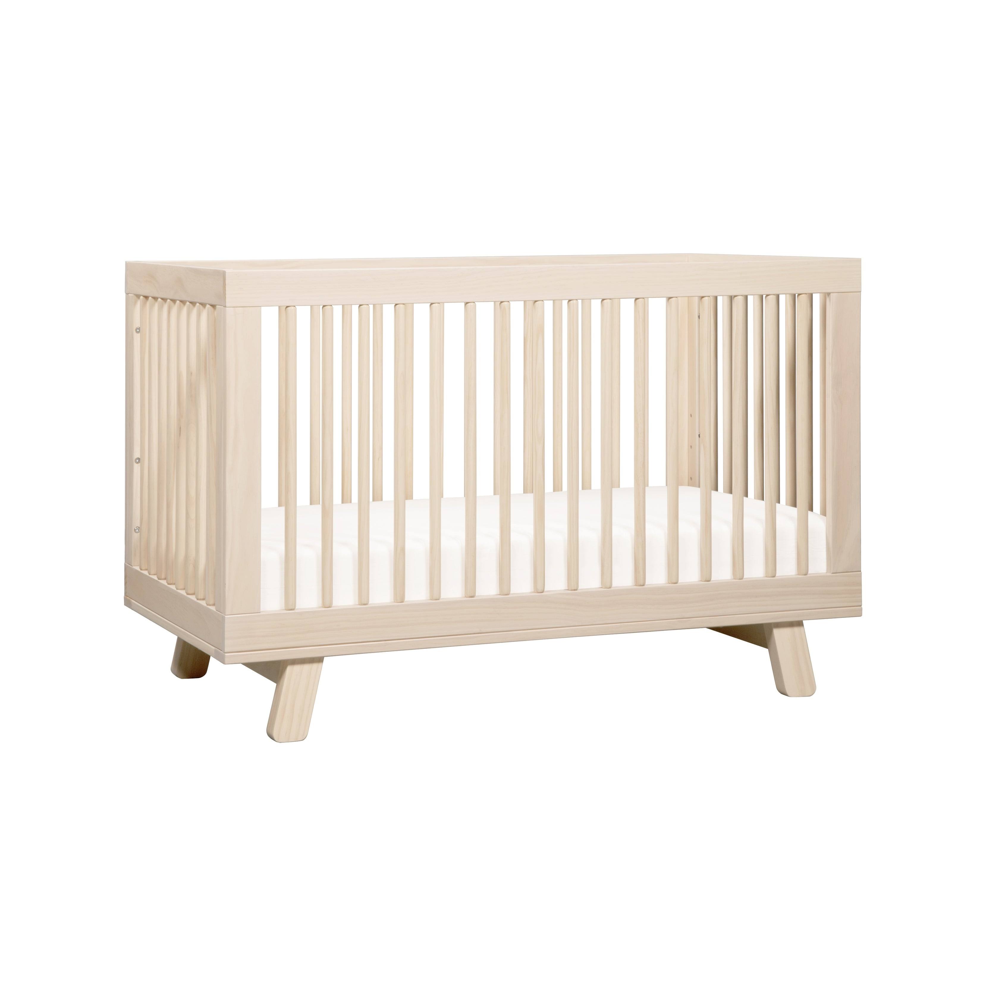 Babyletto Hudson 3 in 1 Convertible Crib with Toddler Rail Washed Natural