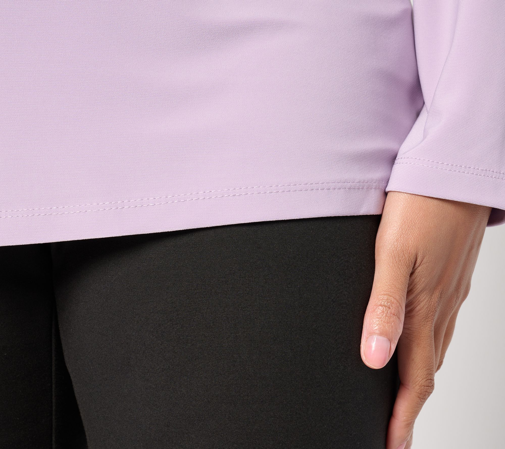 Dennis Basso Italia Knit Top with Voop Neckline