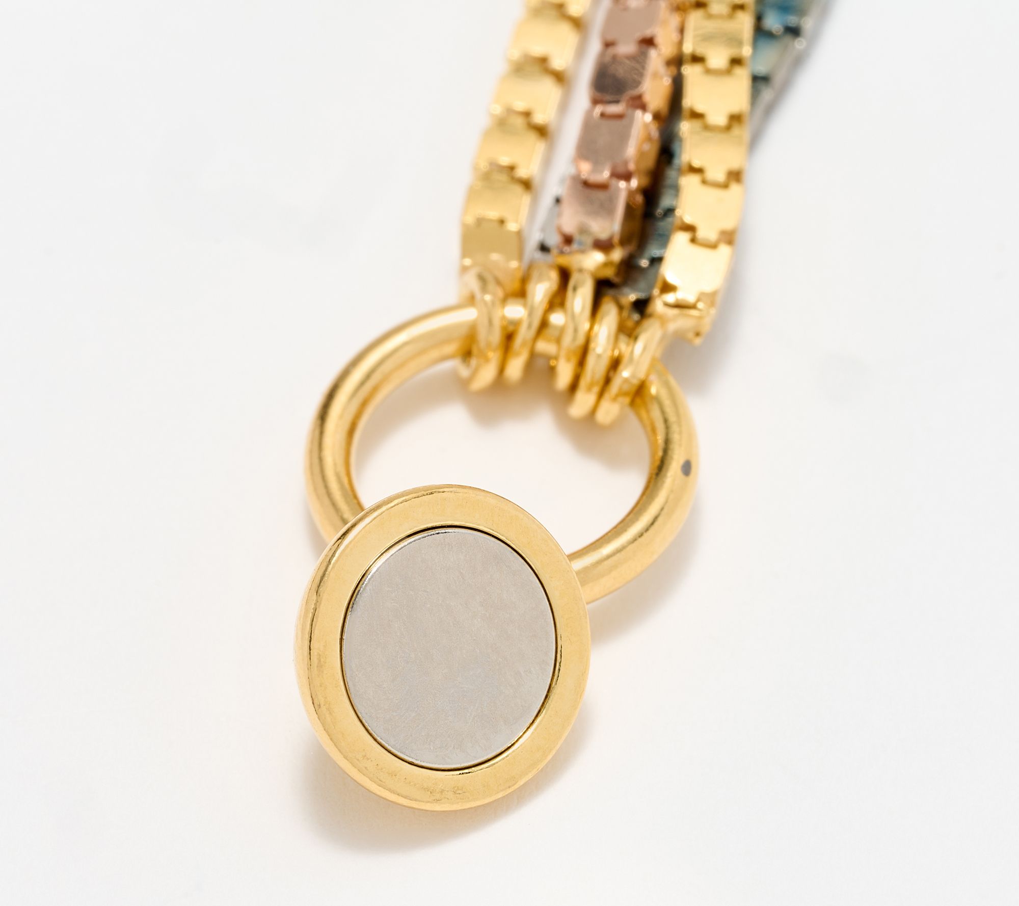 David Markstein Sterling Silver Premiere Super Cube Magnetic Bracelet