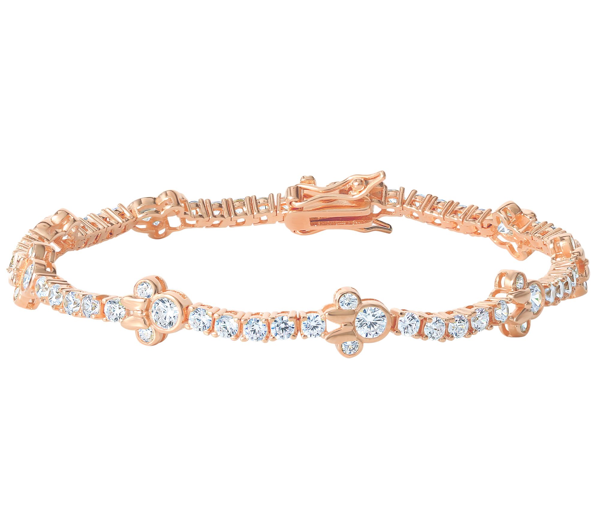 Diamonique's Disney Minnie Tennis Bracelet, Sterling Silver
