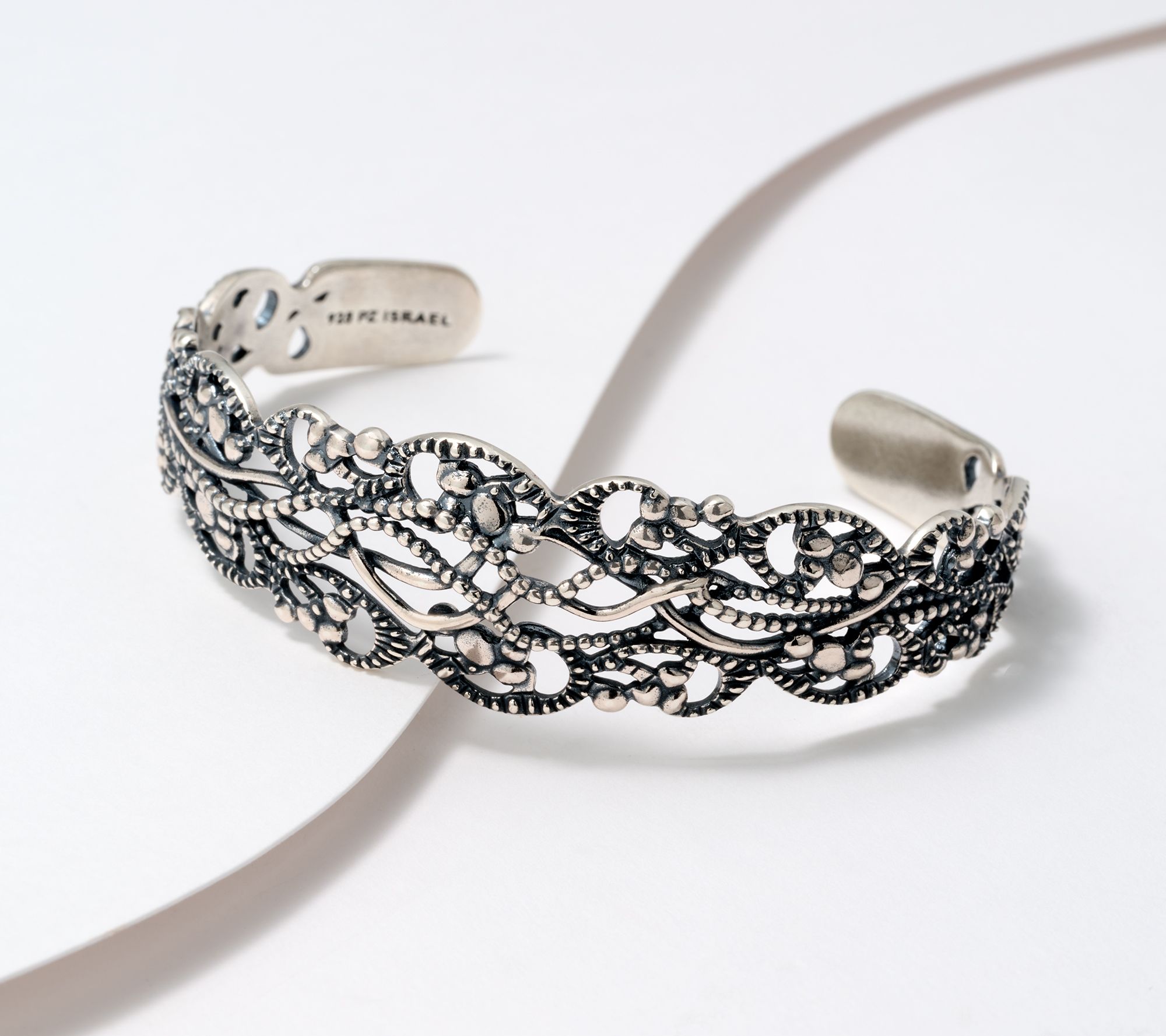 Or Paz Lace Cuff Bracelet, Sterling Silver, 16.6g