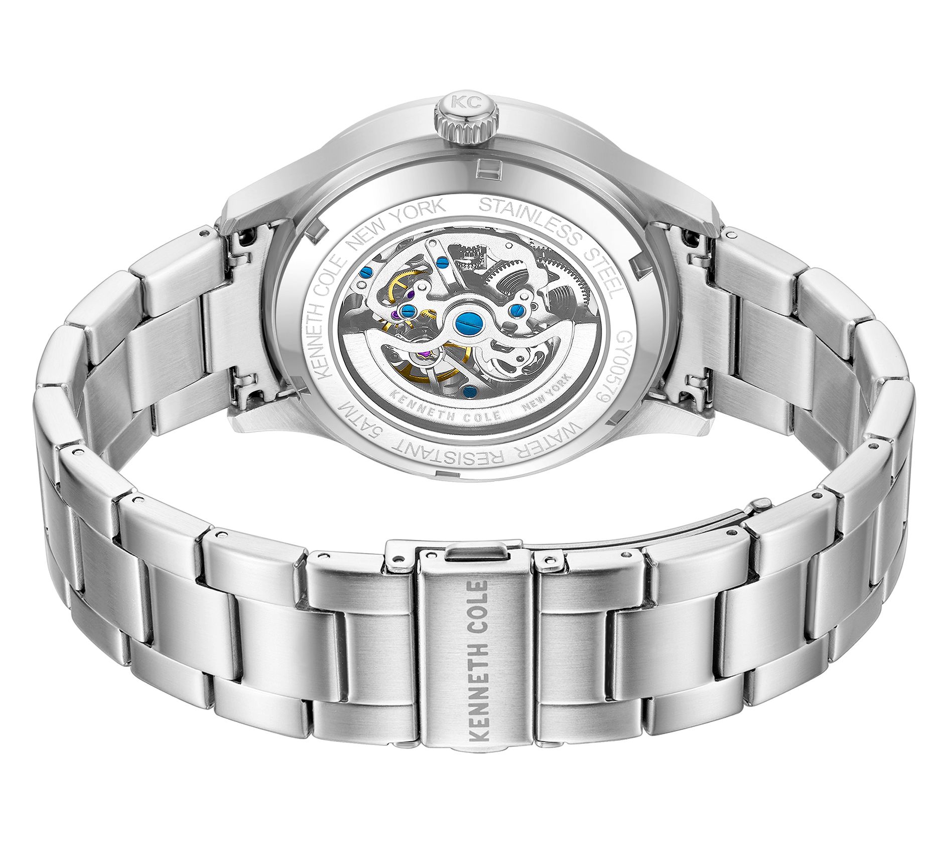 Kenneth Cole New York Men's Automatic Blue DialBracelet Watch