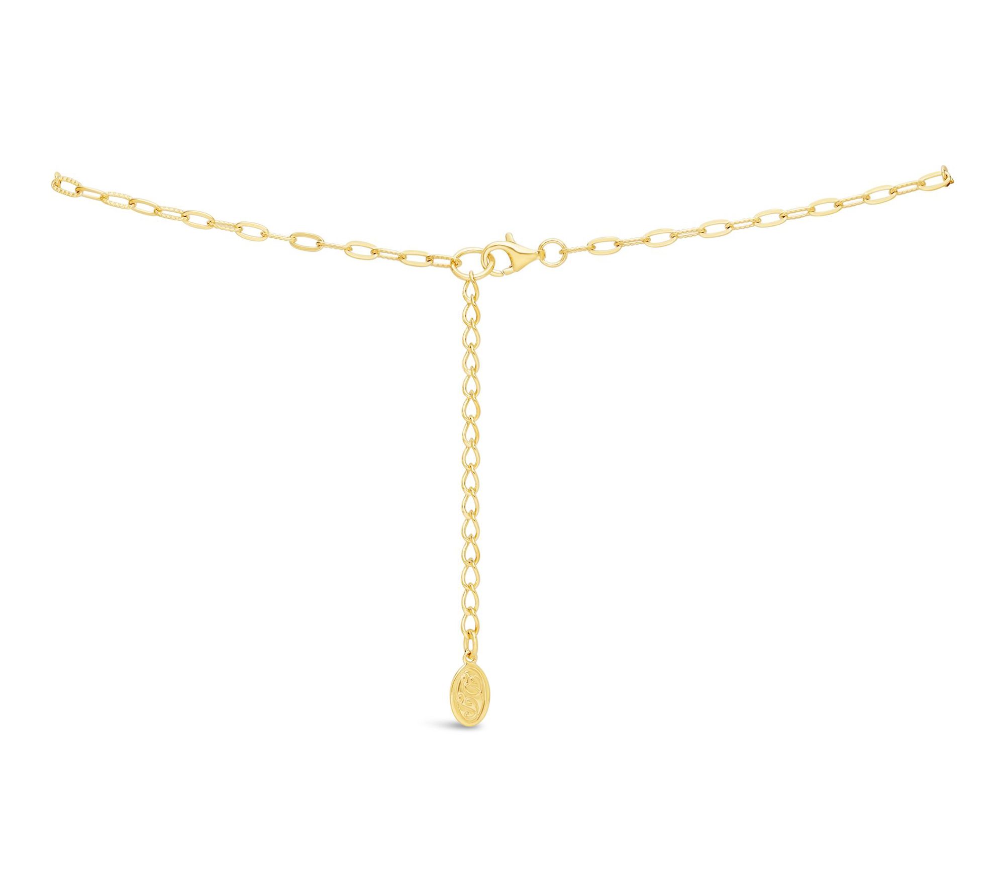 Dallas Prince 14K Clad Chrome Marcasite w/ Gemstone Necklace