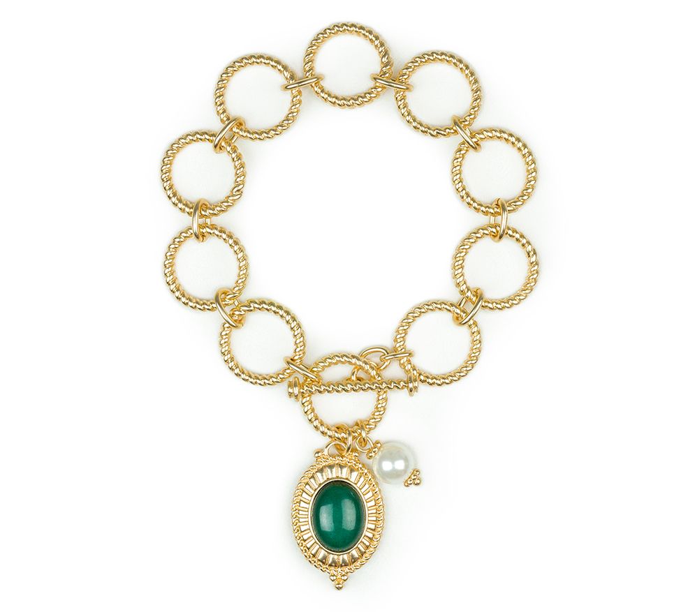 Patricia Nash Jade Museum Toggle Bracelet