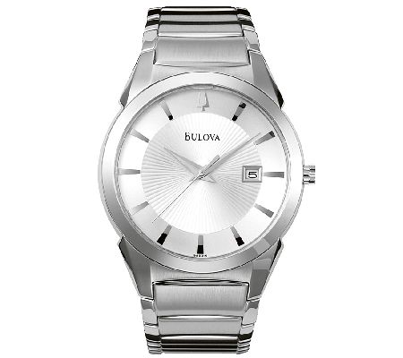 Bulova Men's Stainless Steel Bracelet Watch