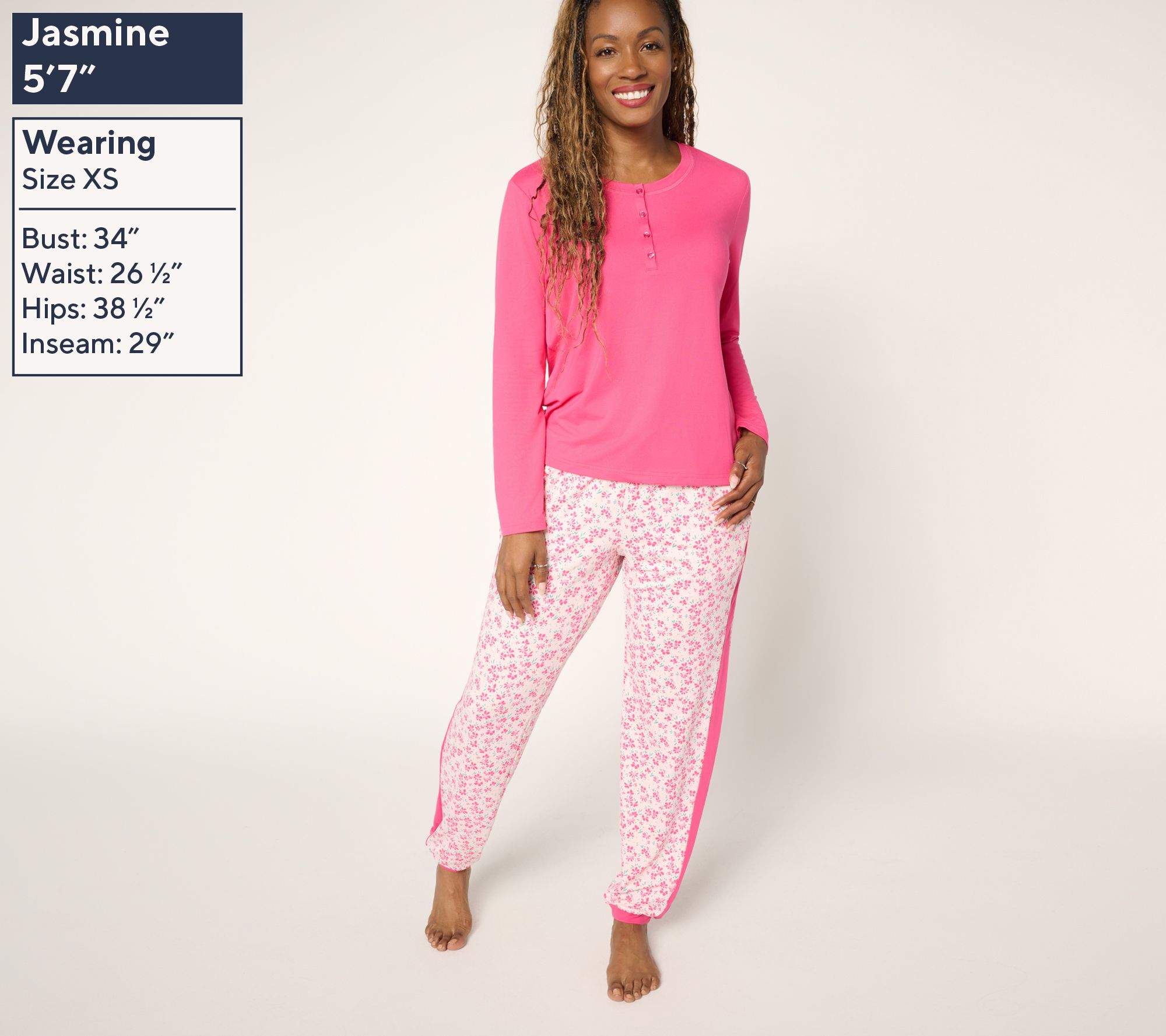 MUK LUKS Dream Cloud Henley & Jogger Pajama Set