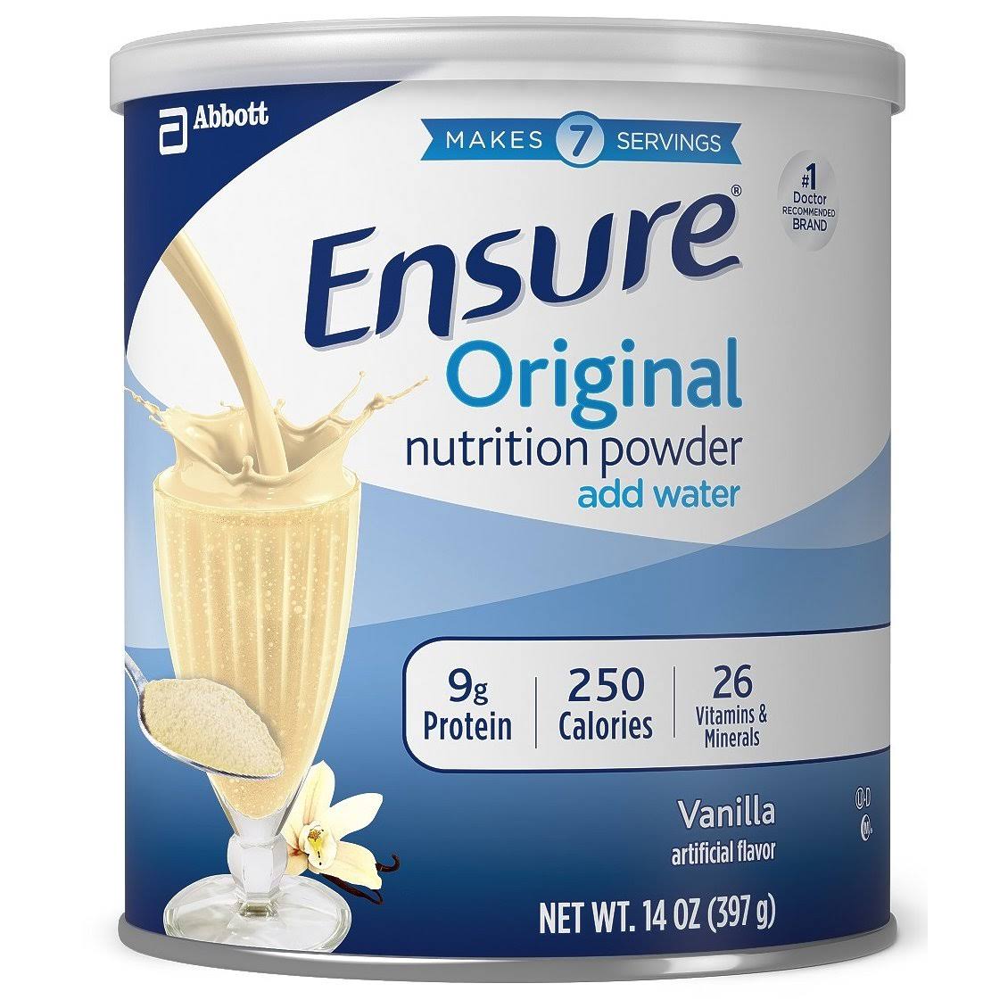 Ensure Original Powder, Vanilla, 14 oz Can - Case of 6 00750