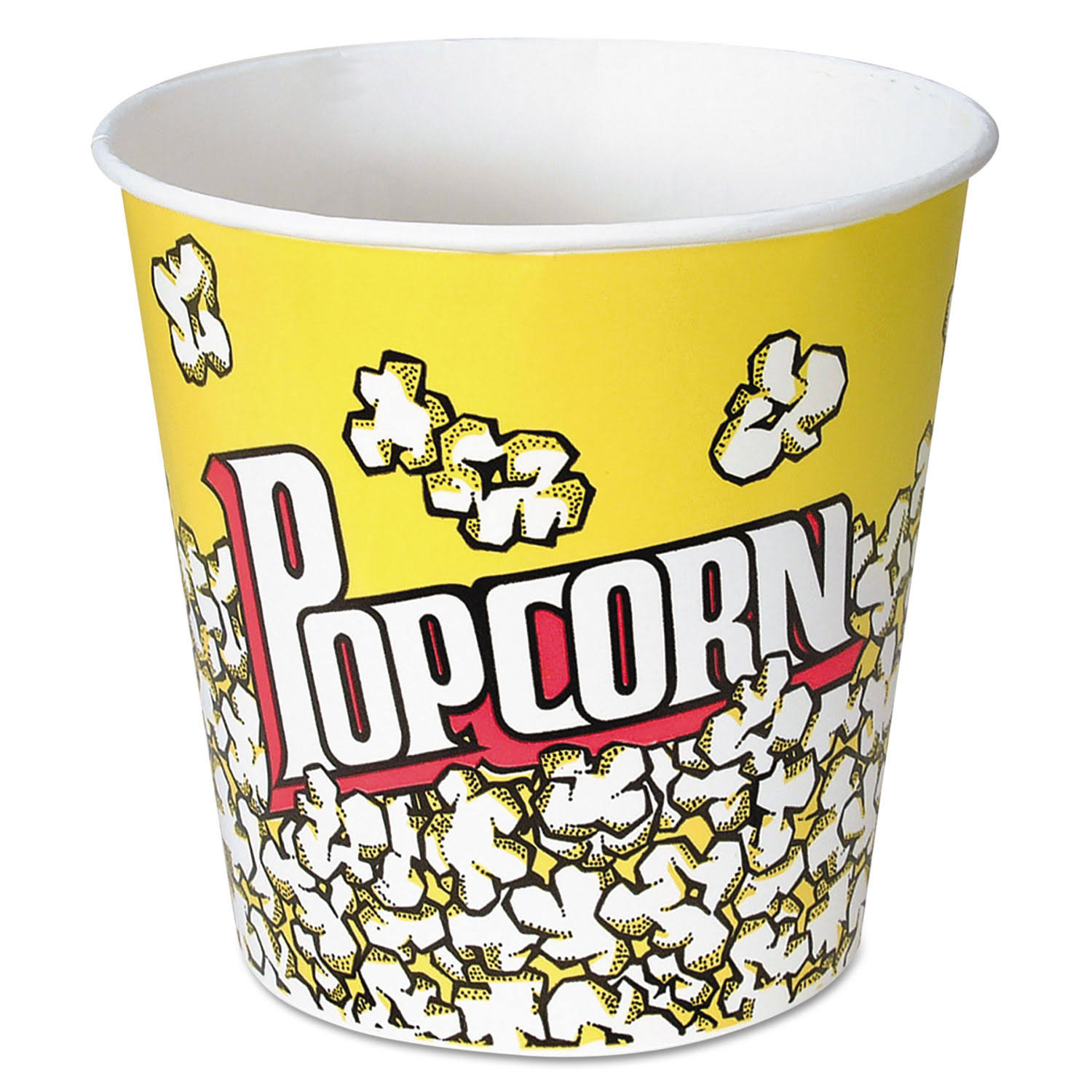 Solo Paper 85 oz. Popcorn Bucket, 7x22 Top Dia. x 5.6x22 Bottom Dia. x 6.4x22H,Case of 150