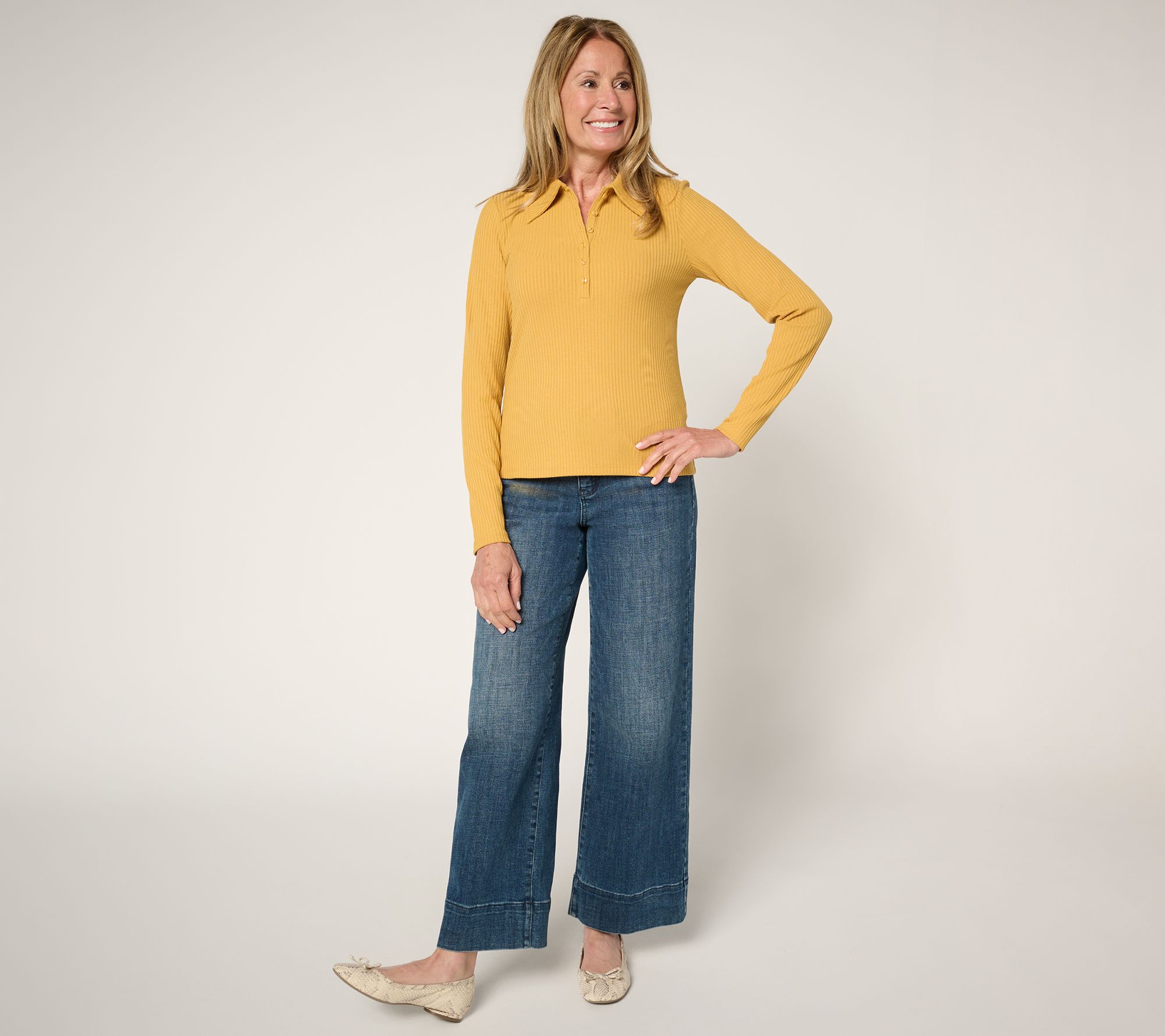 Me by Jennie Garth La Quinta Long Sleeve Top
