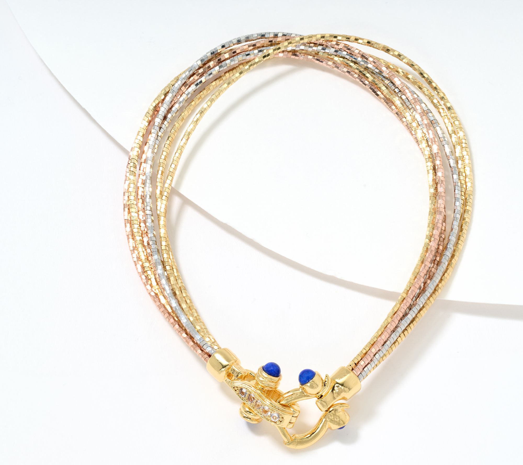 David Markstein Bronze Multi-Strand Omega Bracelet w/ Buckle Clasp