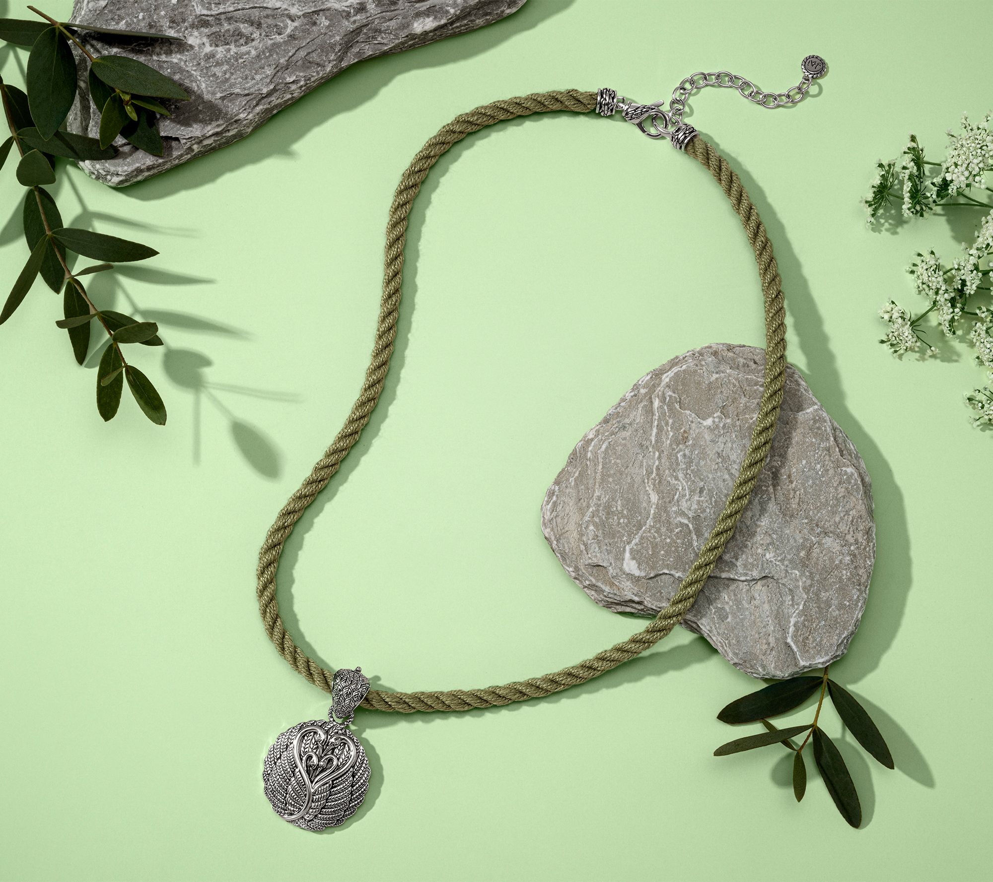 JAI Ireland Sterling Silver Cara Rope Cord 18