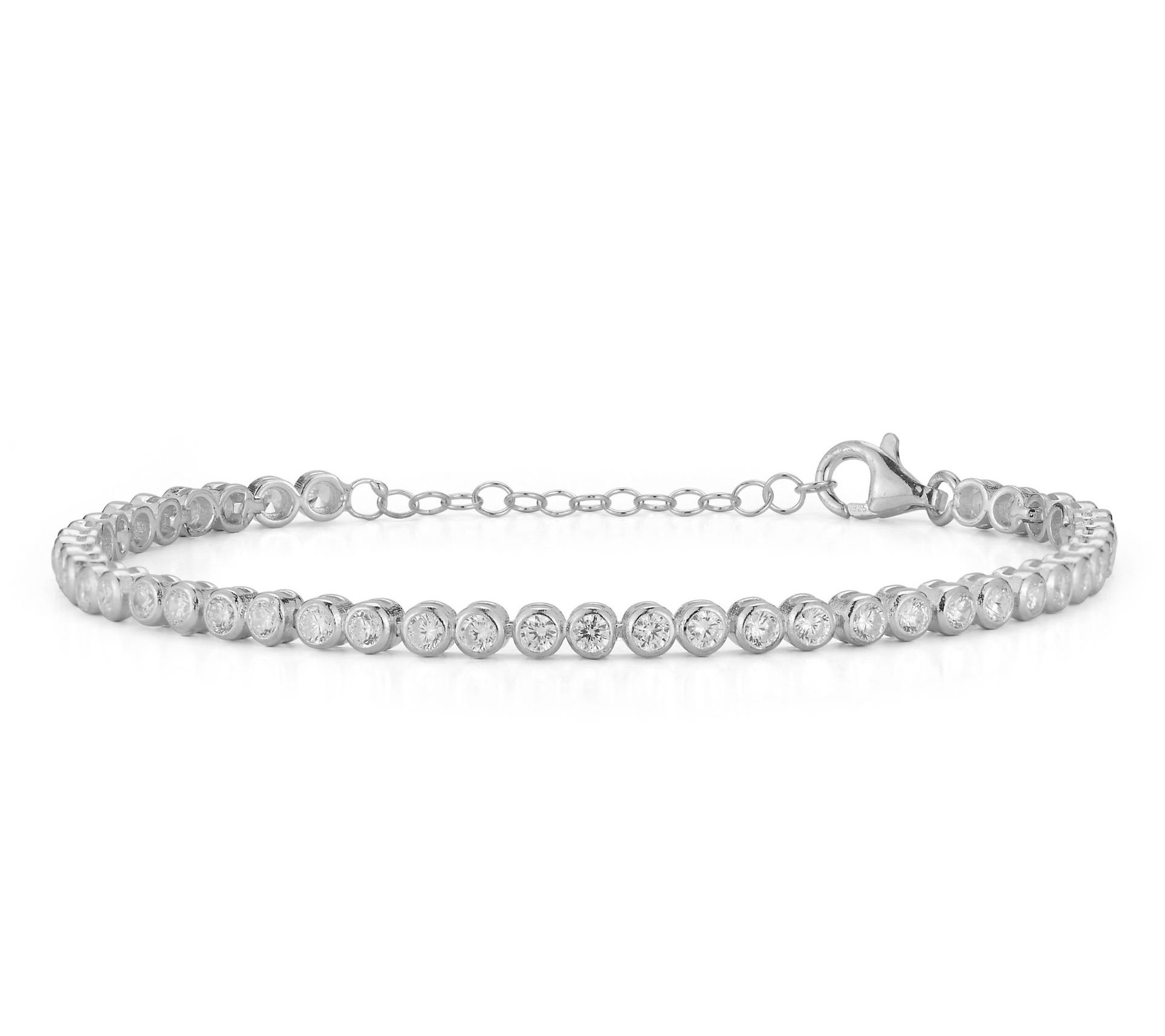 Sterlina Silver Tennis Bracelet, Sterling