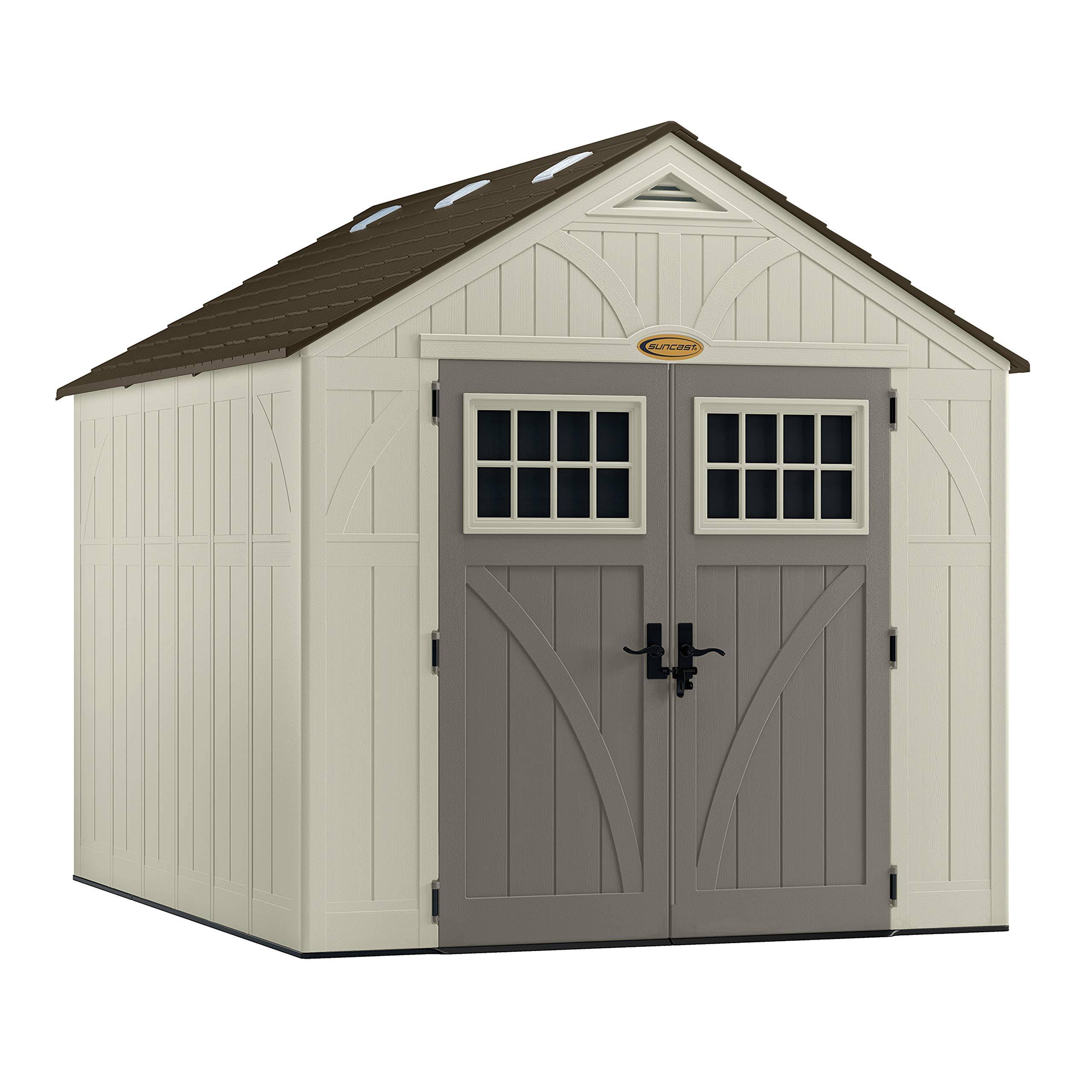 Suncast BMS8100 8' x 10' Tremont Vinyl Storage Shed