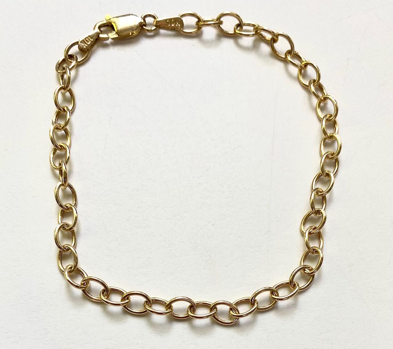 Alkeme 10K Gold Oval Link Bracelet