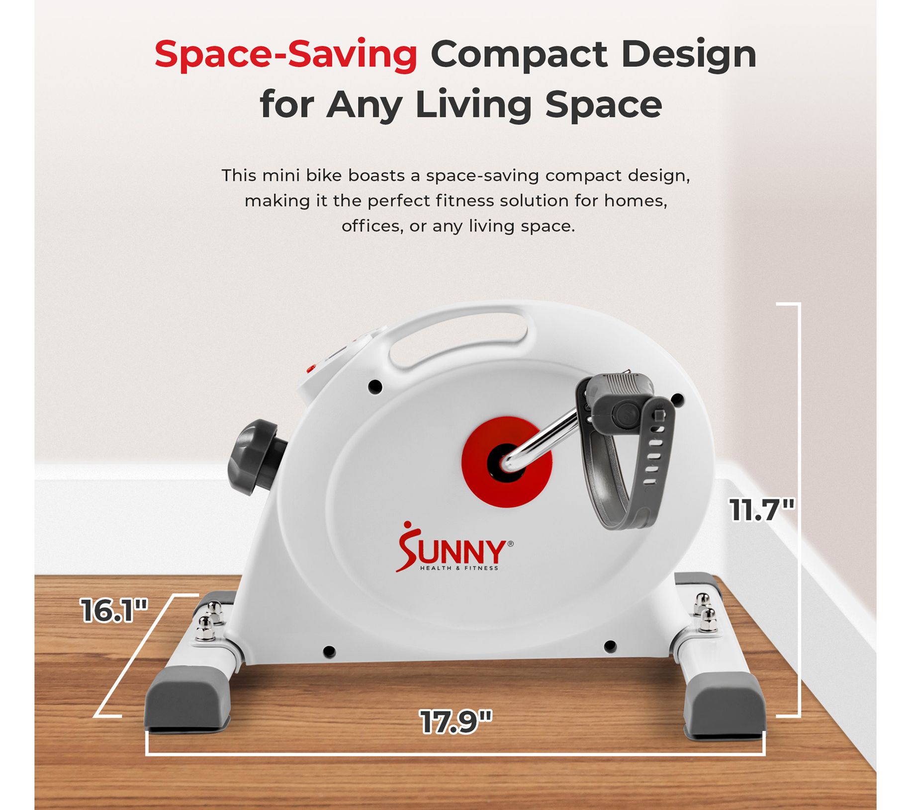 Sunny Fitness Under Desk Smart Mini Pedal Dual Function