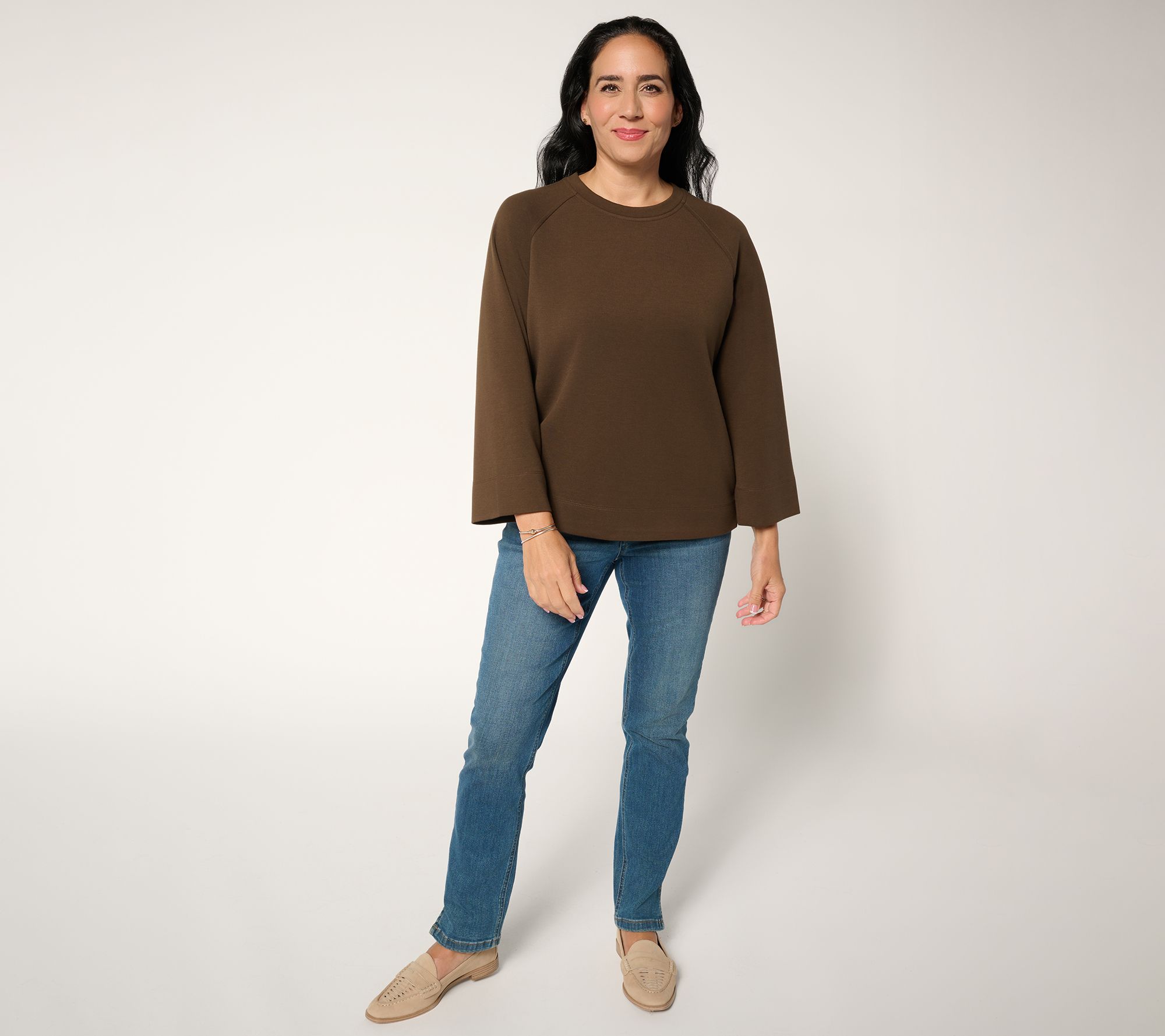 Martha Stewart Signature Comfort Stretch Boxy Modern Top