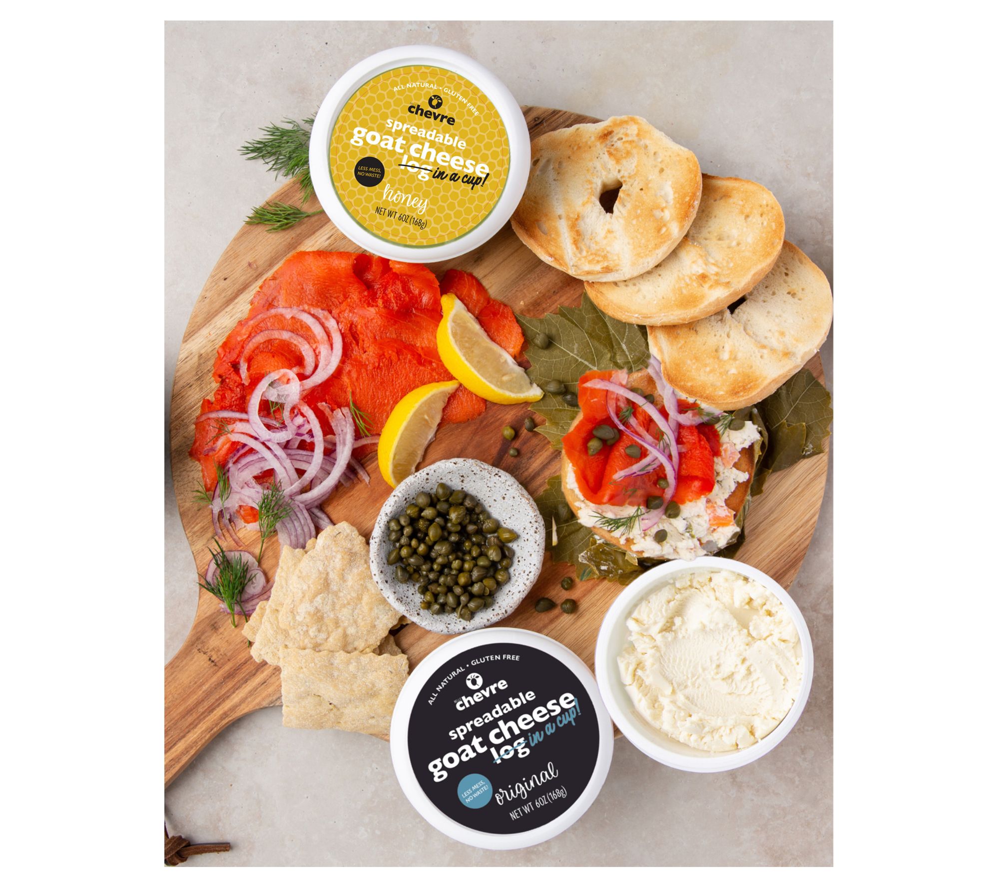 SH6/24 Belle Chevre (4) Pack Spreadable Goat Cheese in Cups