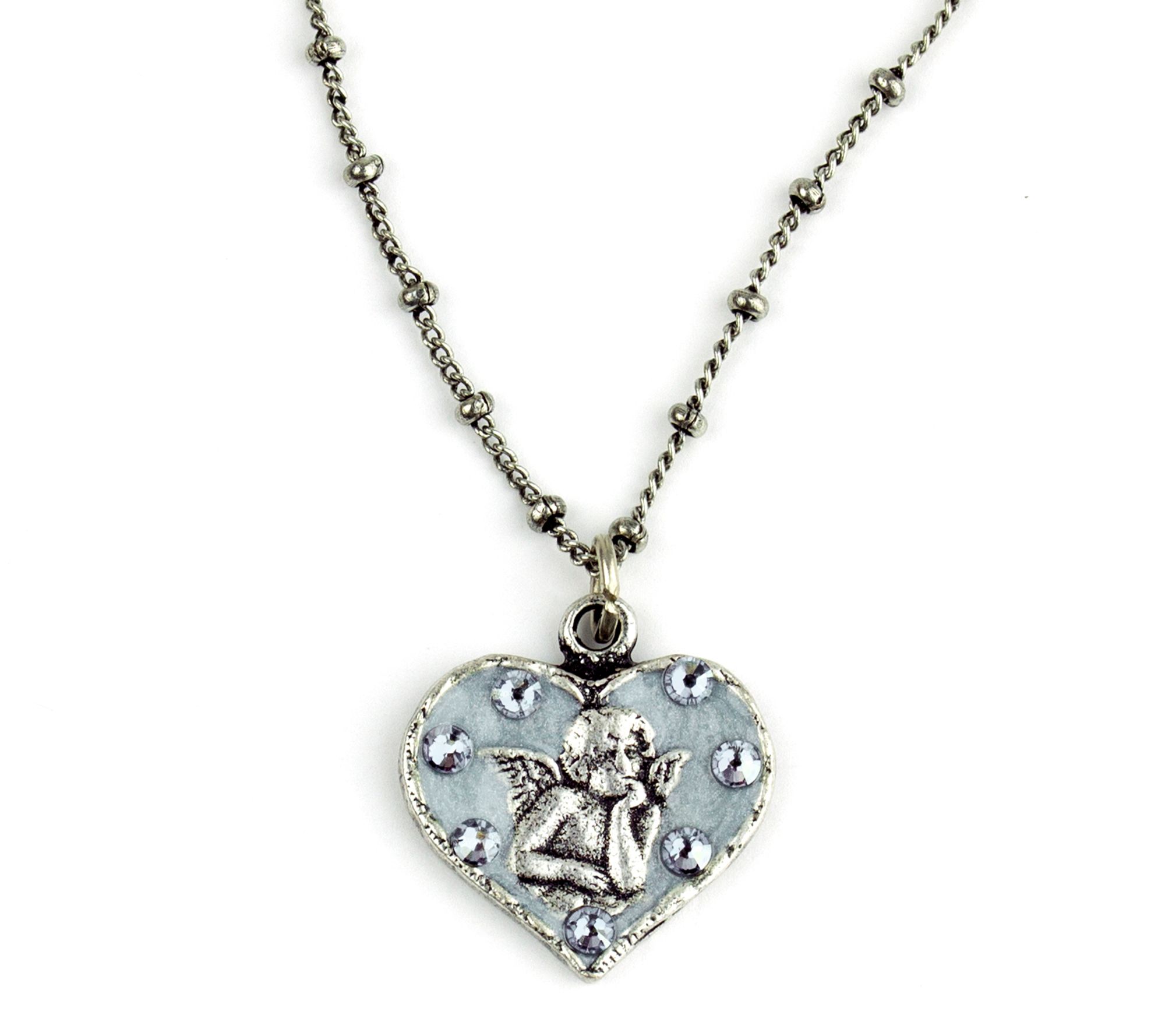 Anne Koplik Crystal Angel Necklace