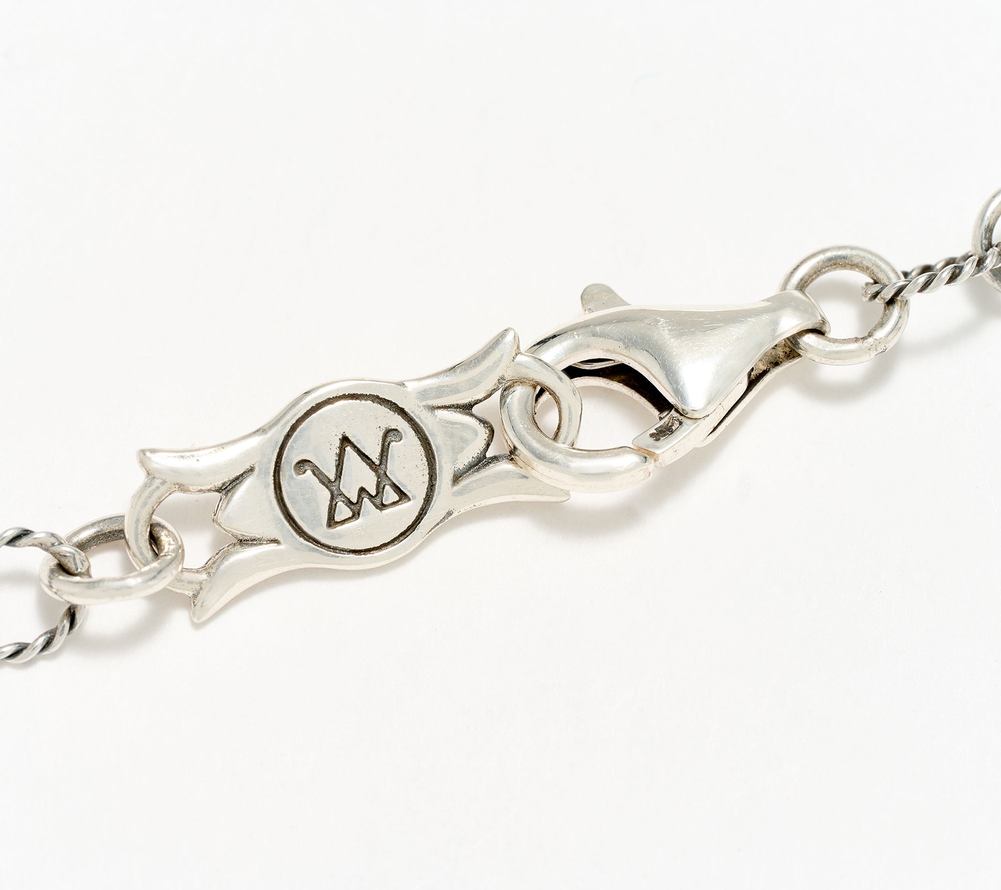 American West Sterling Silver & Gemstone Statement Concha Necklace