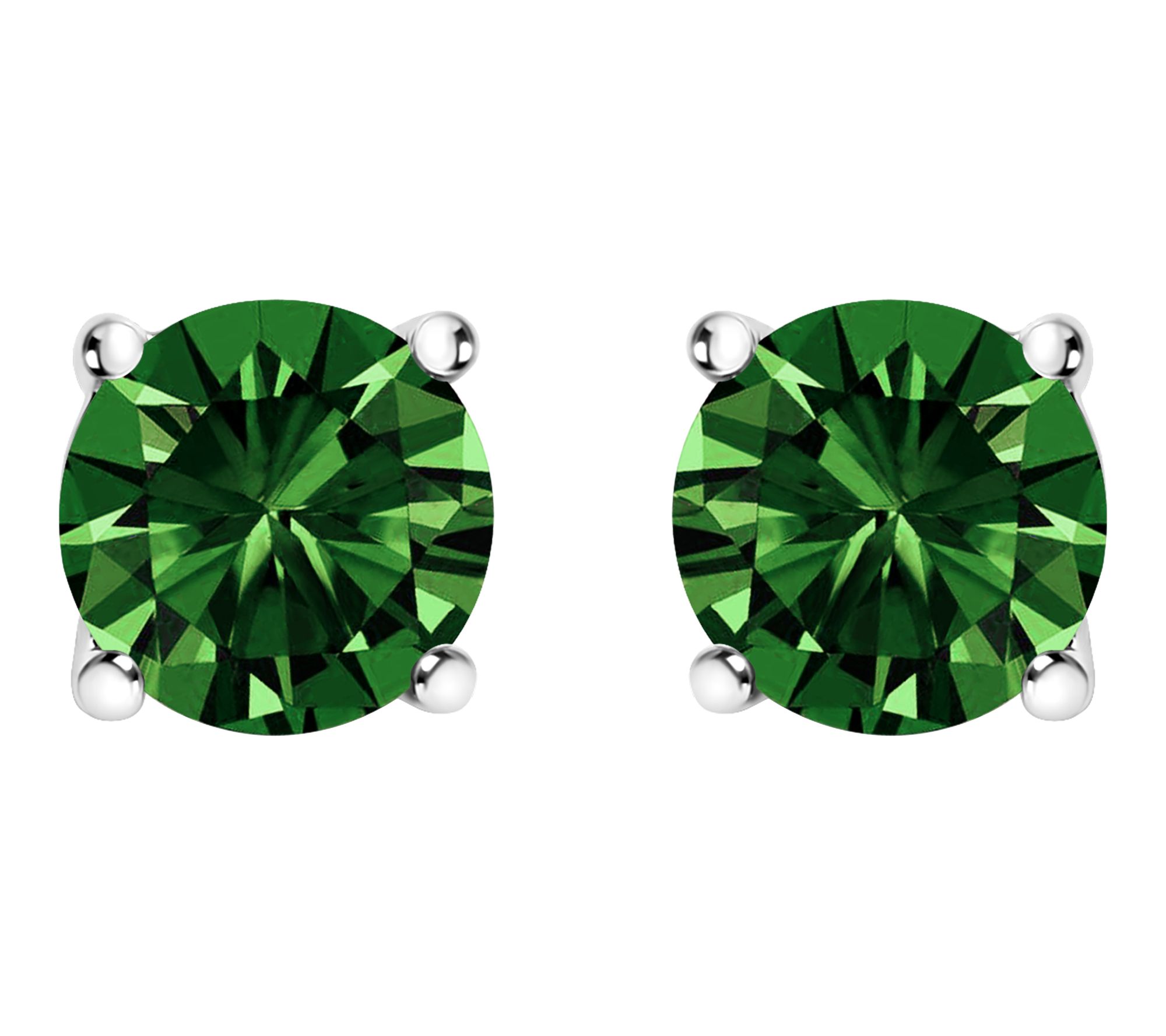 Haus of Brilliance 1.00 cttw Green Lab Grown Earrings, 14K