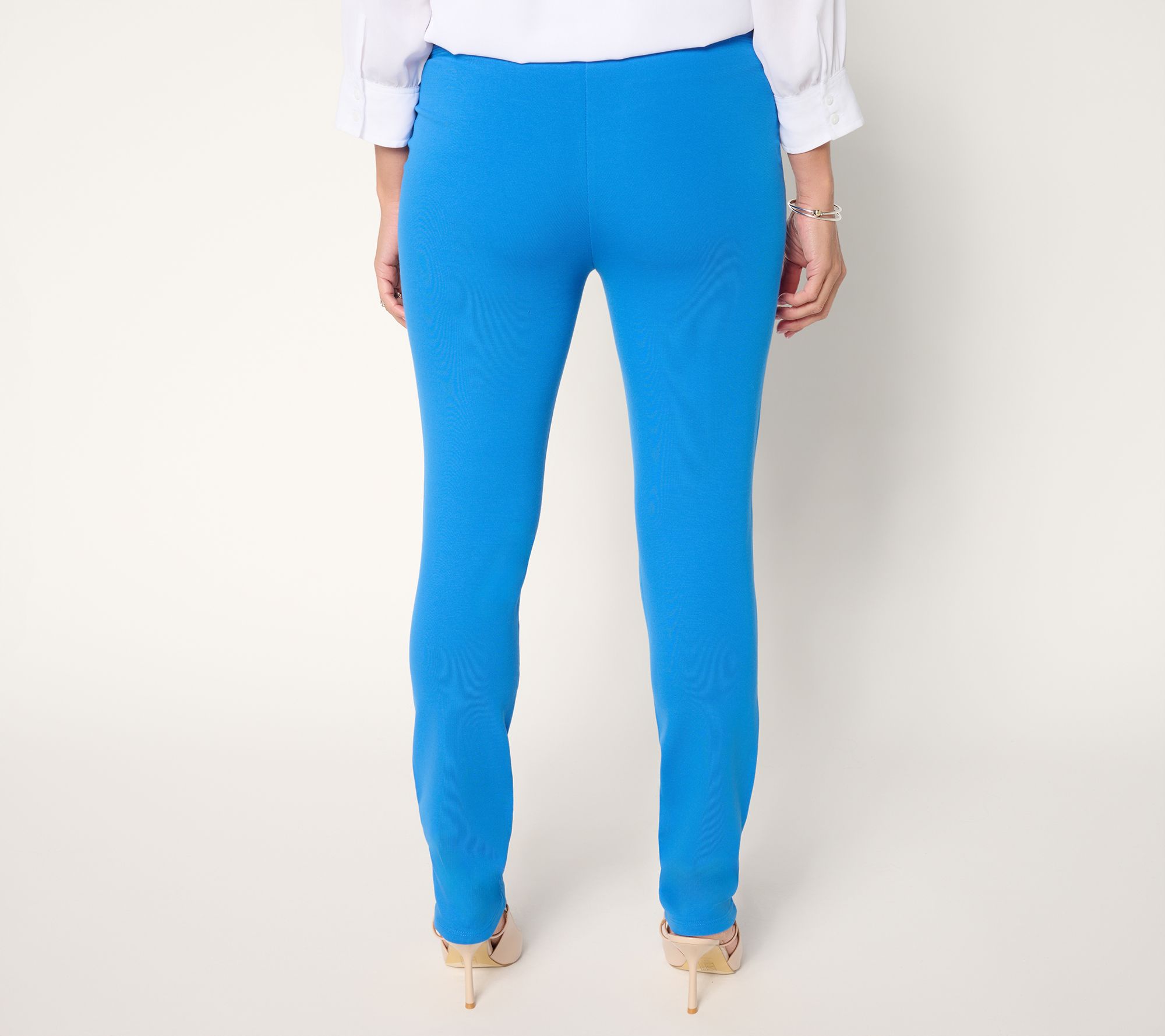 Women with Control Regular Luxe Ponte Slim Leg Ankle Pants