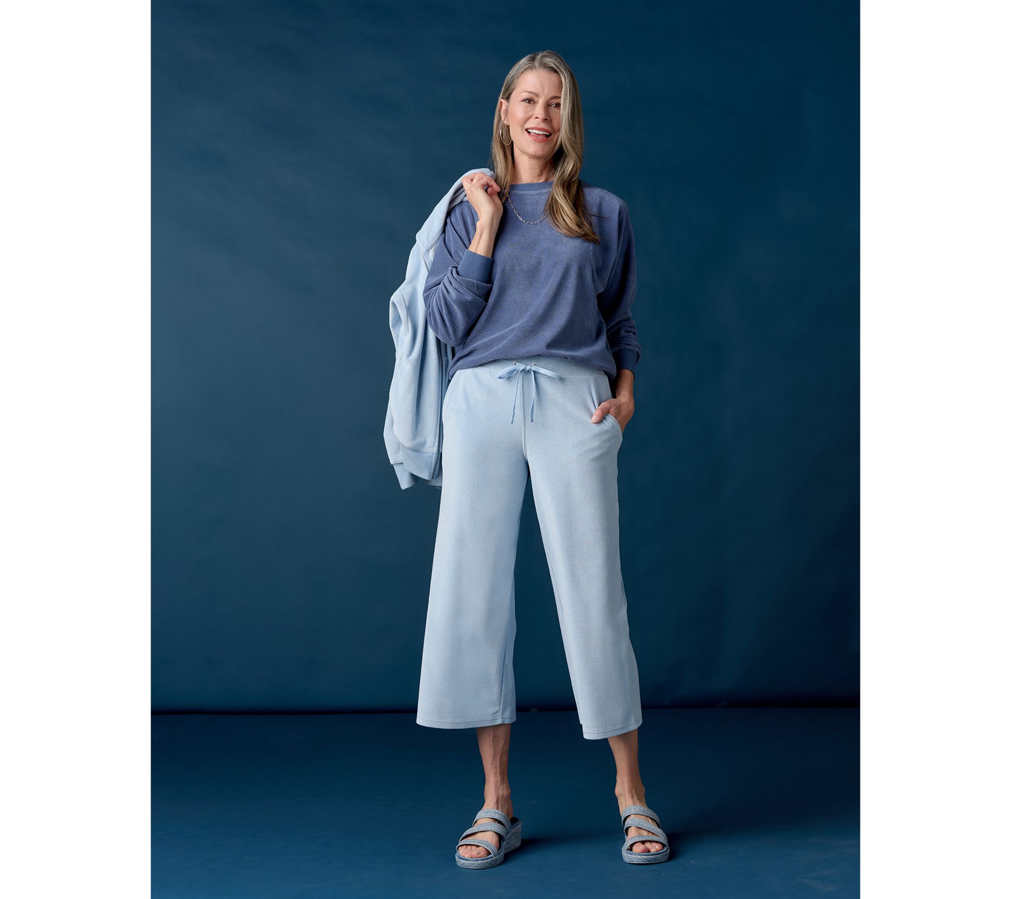 Martha Stewart Signature Knit Raglan Sleeve Sweatshirt