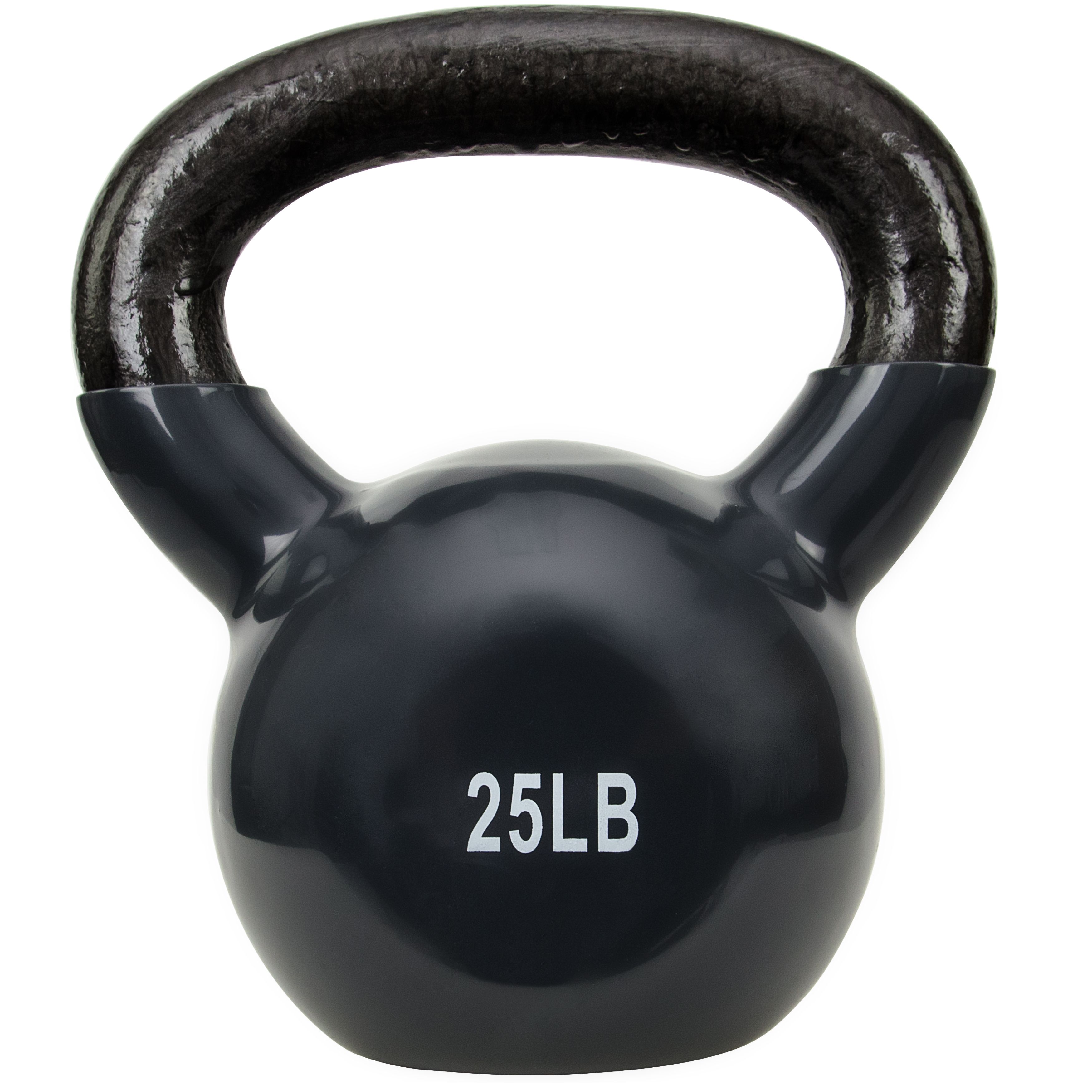 Sunny Health & Fitness Vinyl-Coated Kettle Bell, 25 lb