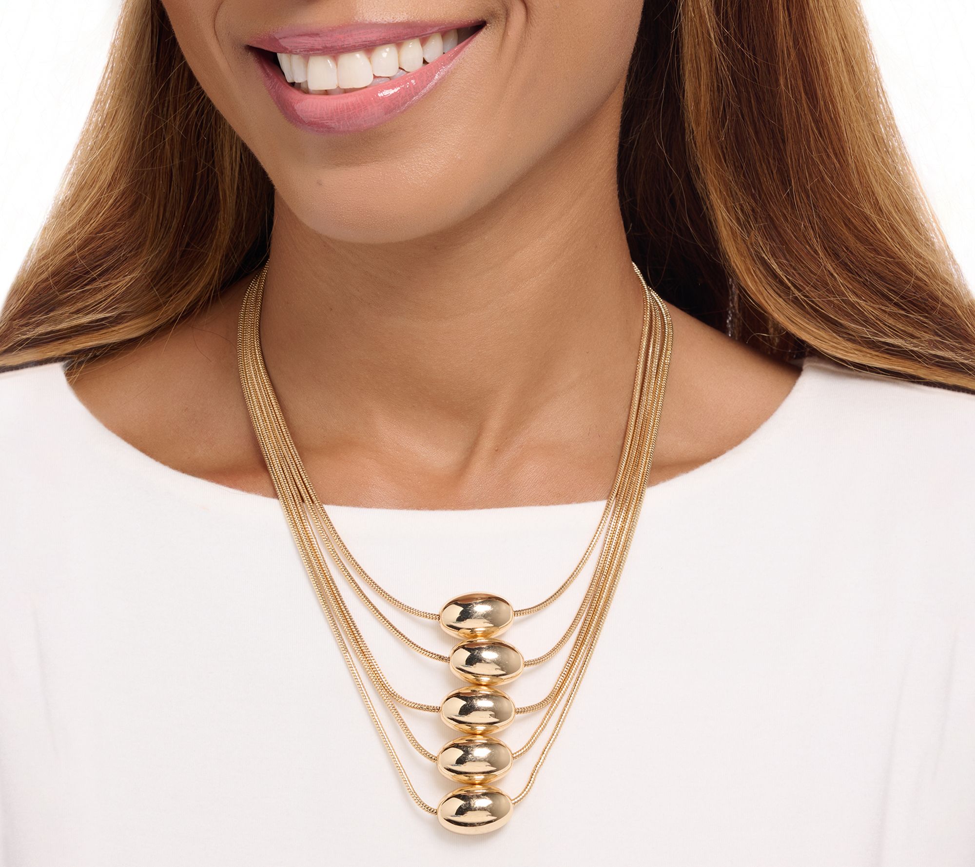 Denim & Co. Layered Chain Necklace