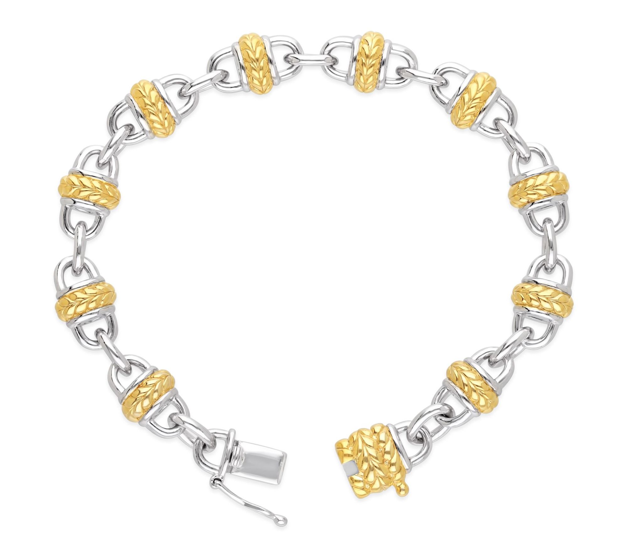Tiffany Kay Studio Sterling & 14K Gold Clad Station Bracelet