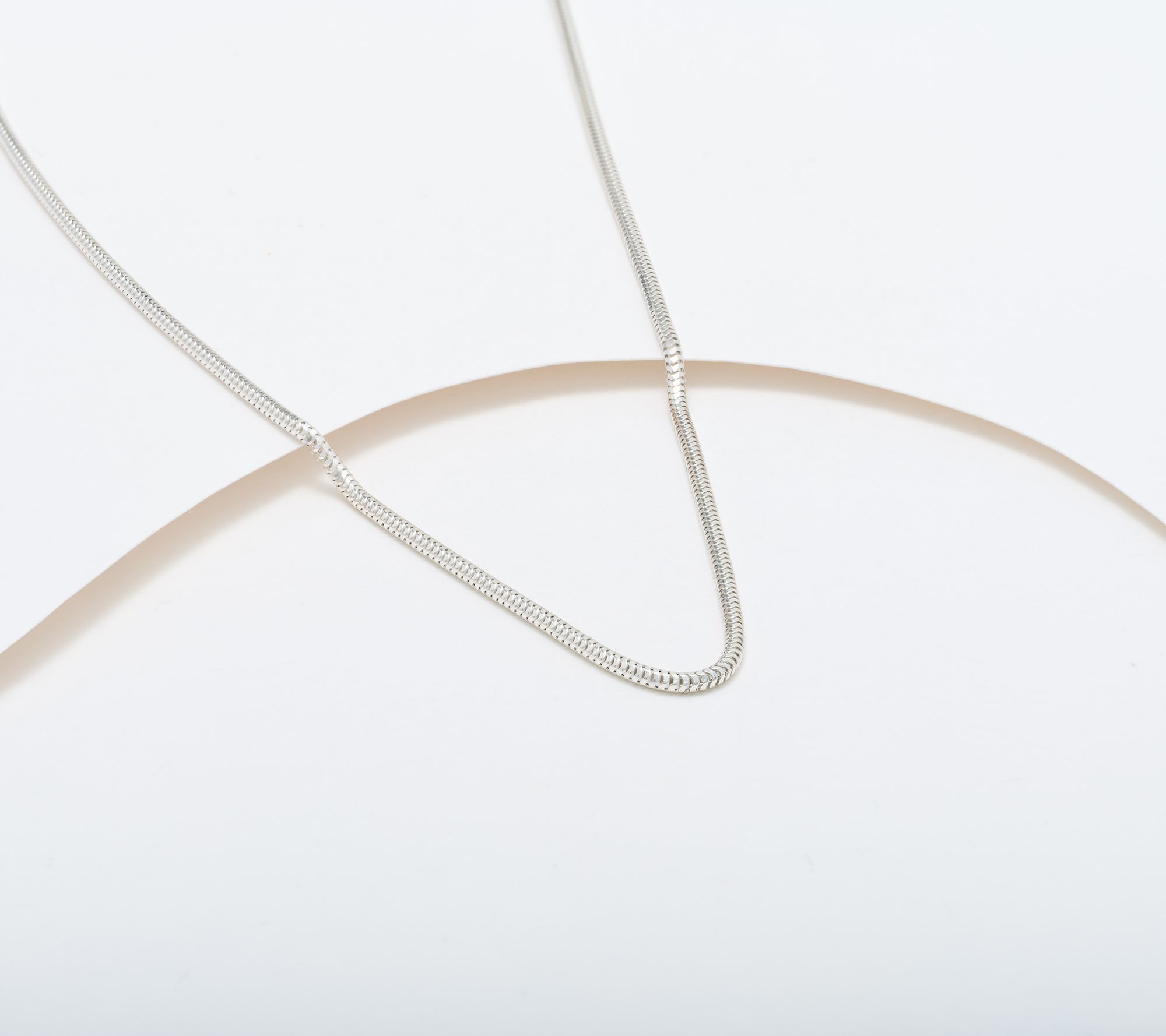 UltraFine 950 Silver Adjustable Snake Chain 24