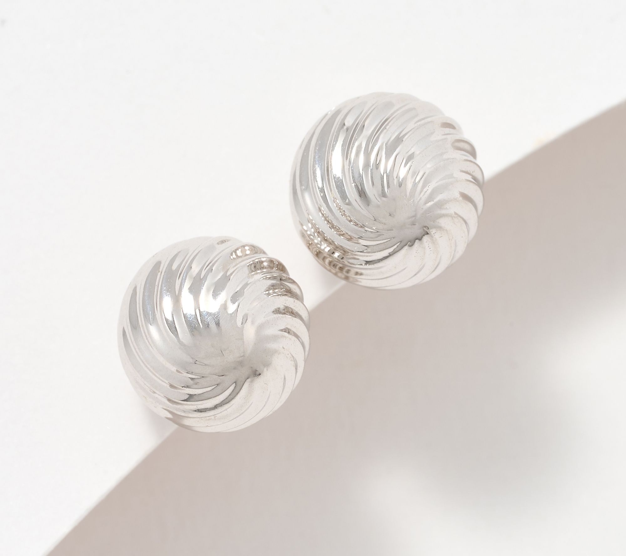 Christian James By Scott Grimes Sterling Silver Ripple Bead Earrings