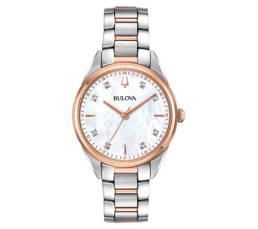 Bulova Women's Two-Tone Diamond Accent BraceletWatch