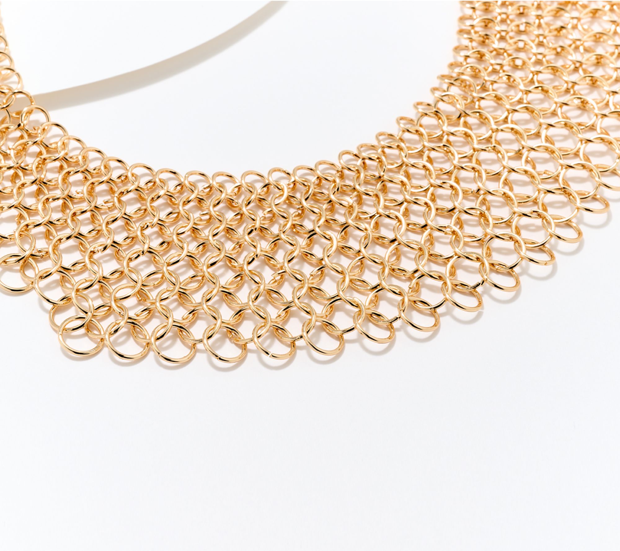 Susan Graver Metal Mesh Statement Necklace