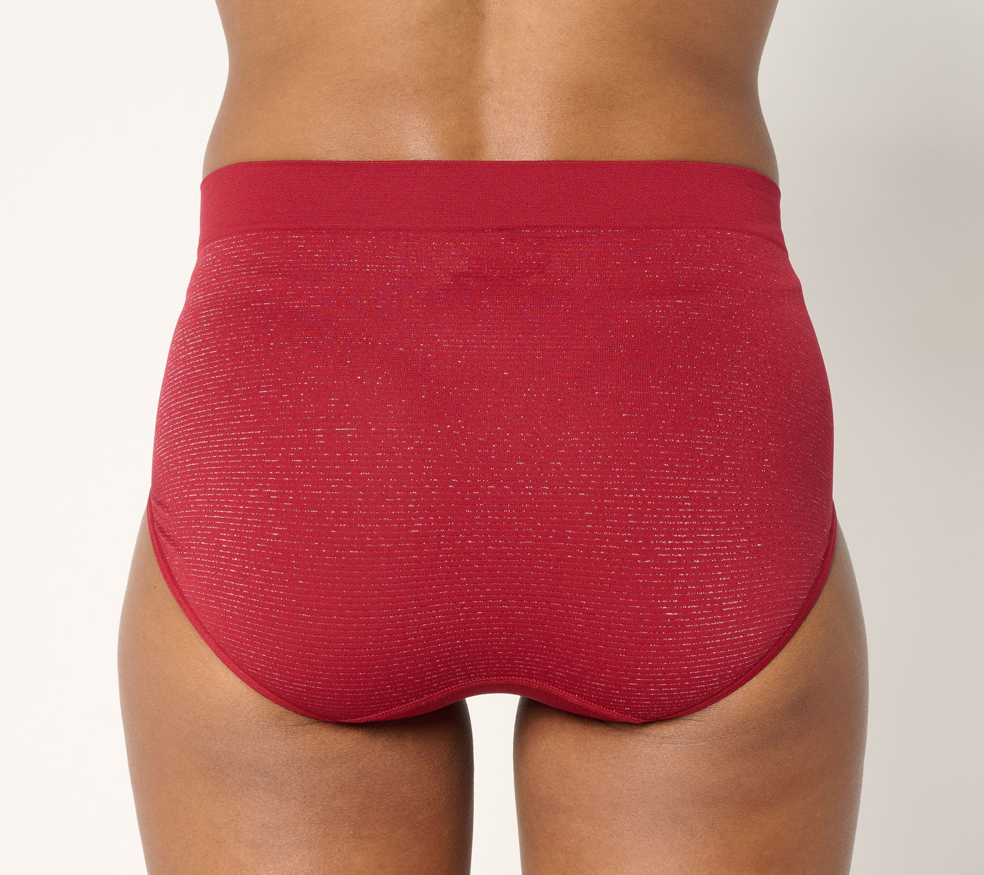 Breezies Sparkle Stripe Seamless Brief 5 Pack in Gift Bag
