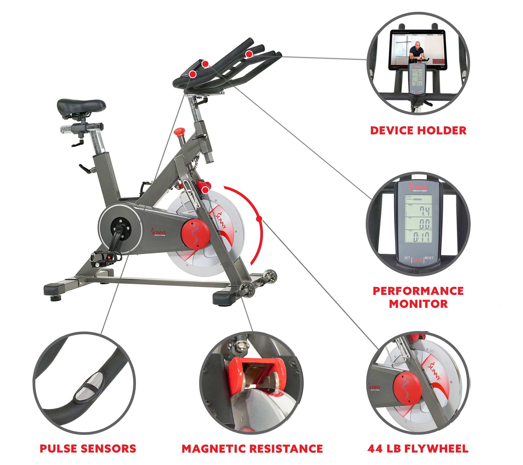 Sunny Fitness Indoor Training Cycling Fitness Bike
