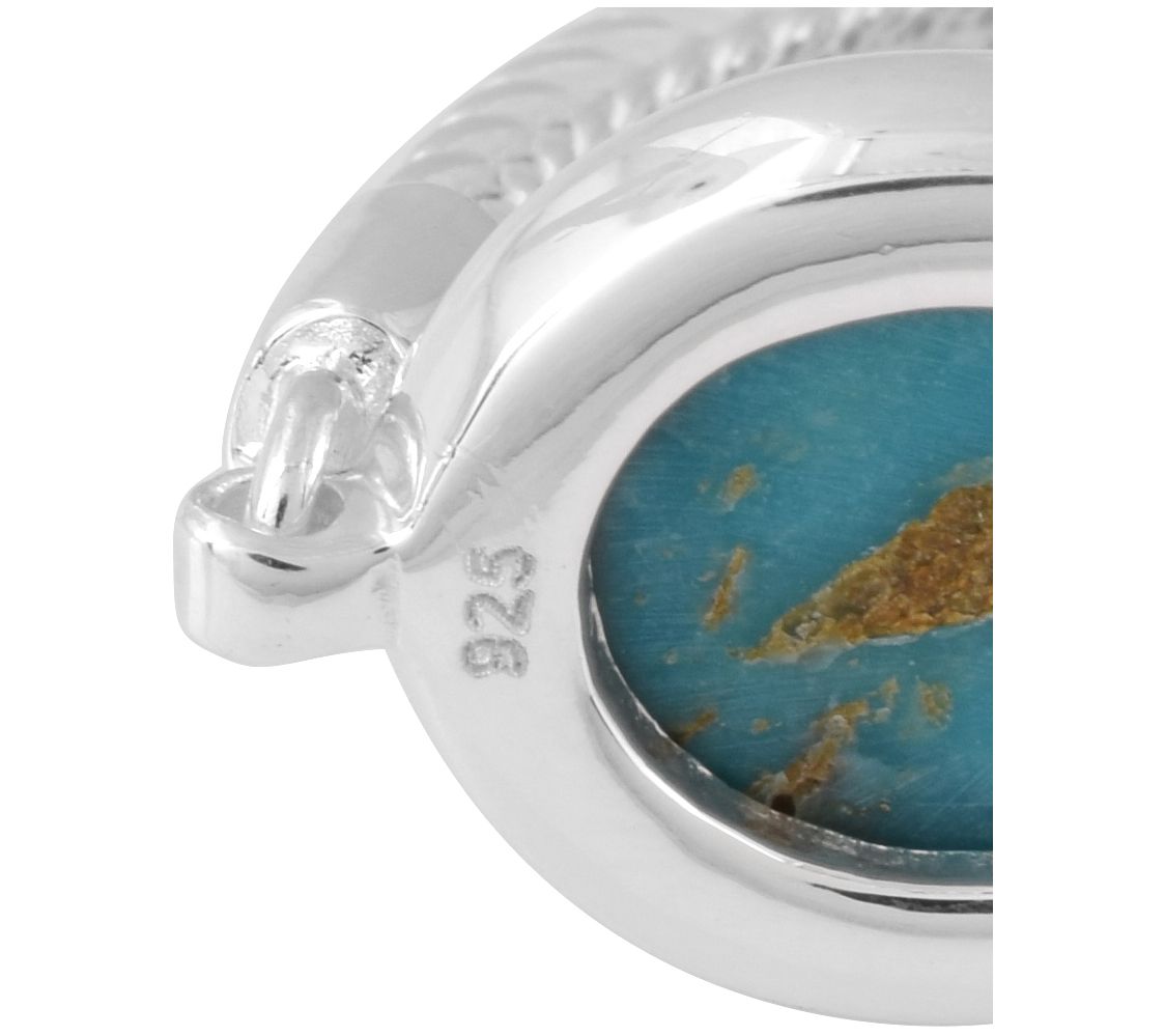 Affinity Gems Stabilized Turquoise Bracelet, Sterling Silver