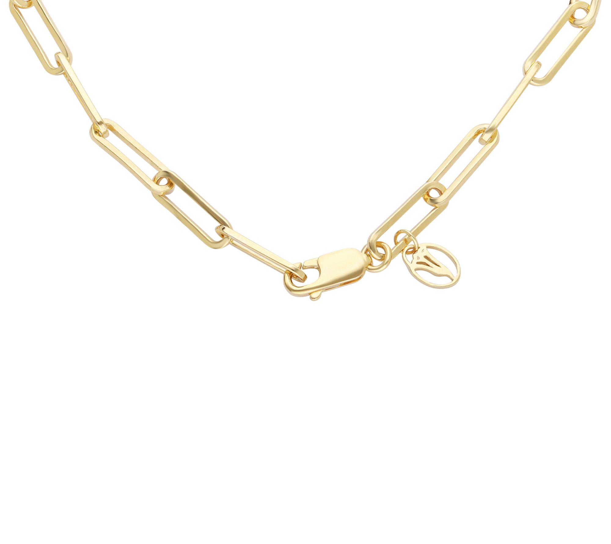 Goddaughters 14K Clad White Topaz Angel Eye Ankle Bracelet