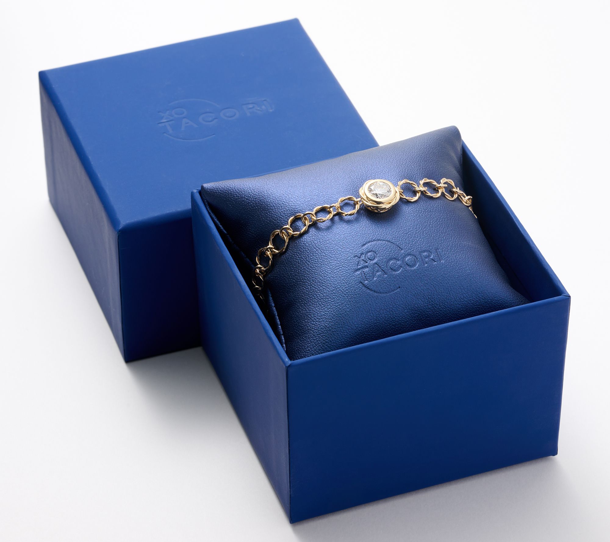 XO TACORI Lab Grown Diamond 1.5 cttw Round Bracelet, 14K