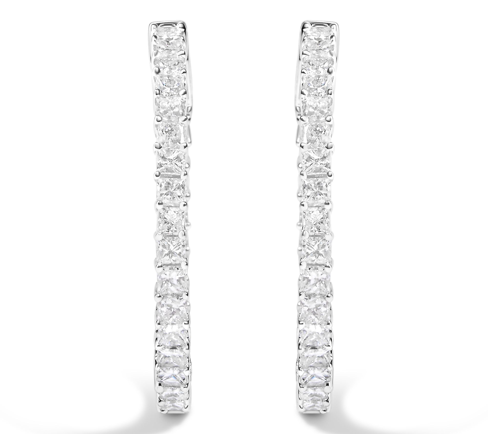 Haus of Brilliance 3.00 cttw Diamond Hoop Earrings, 14K Gold