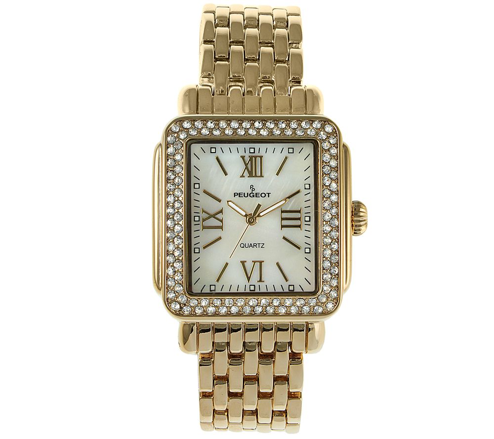 Peugeot Women's Goldtone MOP-Dial Bracelet Watch